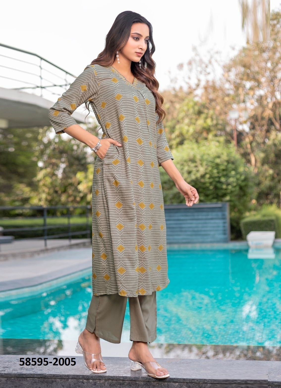 PREETKALA - Catalog # 58595 (Set of 6 Tops With Bottoms) by Brand KADLEE FASHION PREETKALA - Catalog # 58595 (Set of 6 Tops With Bottoms) by Brand KADLEE FASHION