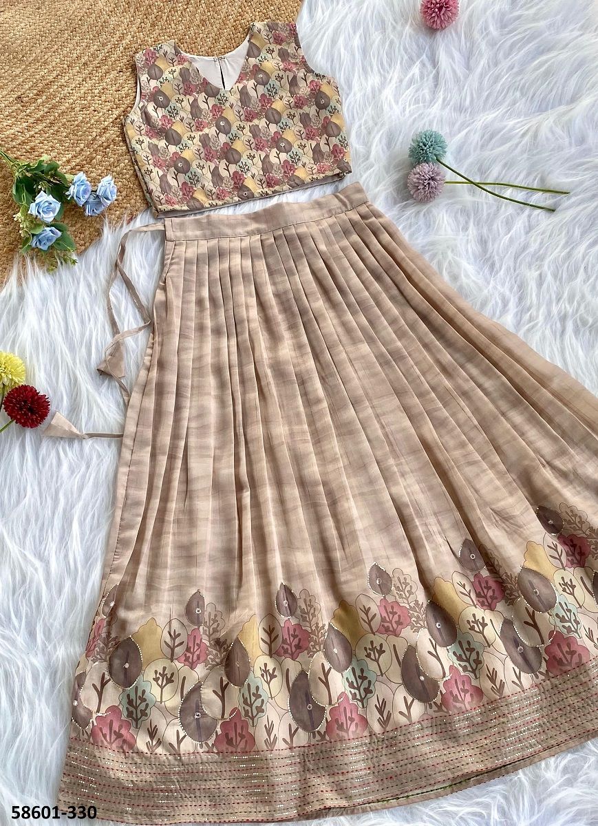 KIDS SERIES 330-331 - Catalog # 58601 (Set of 2 Readymade Lehengas) by Brand DESI MUSE KIDS SERIES 330-331 - Catalog # 58601 (Set of 2 Readymade Lehengas) by Brand DESI MUSE