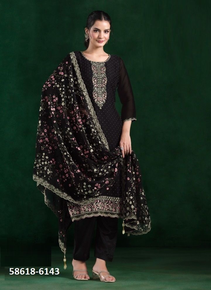 ANIKAA - Catalog # 58618 (Set of 6 Semi-Stitched / Un-Stitched Suits) by Brand VIPUL FASHIONS ANIKAA - Catalog # 58618 (Set of 6 Semi-Stitched / Un-Stitched Suits) by Brand VIPUL FASHIONS