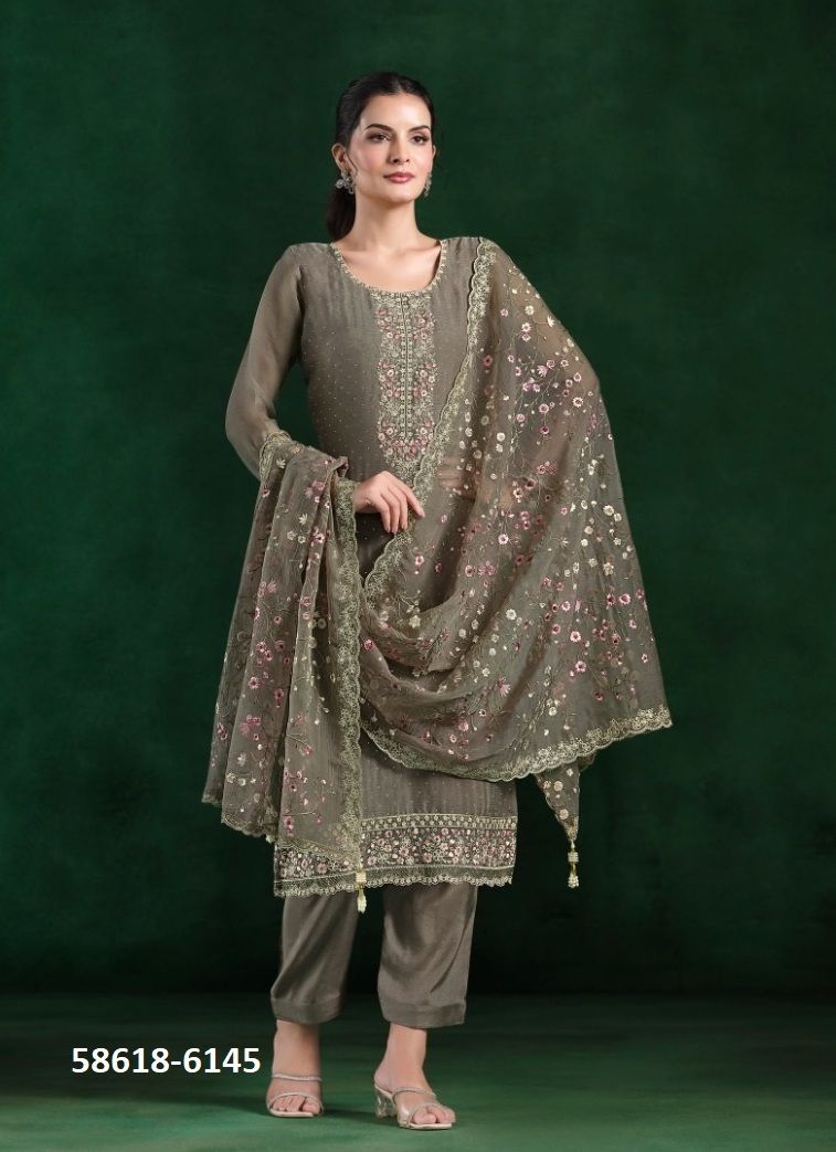 ANIKAA - Catalog # 58618 (Set of 6 Semi-Stitched / Un-Stitched Suits) by Brand VIPUL FASHIONS ANIKAA - Catalog # 58618 (Set of 6 Semi-Stitched / Un-Stitched Suits) by Brand VIPUL FASHIONS