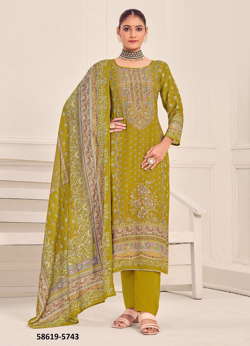 HEAVEN - Catalog # 58619 (Set of 4 Readymade Salwar Suits) by Brand RANGOON