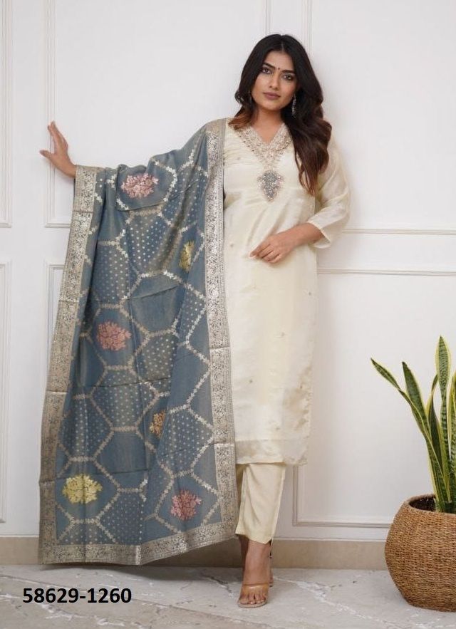 SERIES 1259-1260 - Catalog # 58629 (Set of 2 Readymade Salwar Suits) by Brand DESI MUSE