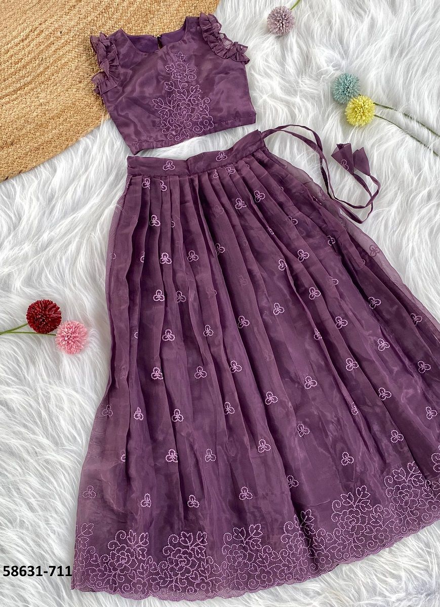 KIDS SERIES 711-712 - Catalog # 58631 (Set of 2 Readymade Lehengas) by Brand DESI MUSE KIDS SERIES 711-712 - Catalog # 58631 (Set of 2 Readymade Lehengas) by Brand DESI MUSE