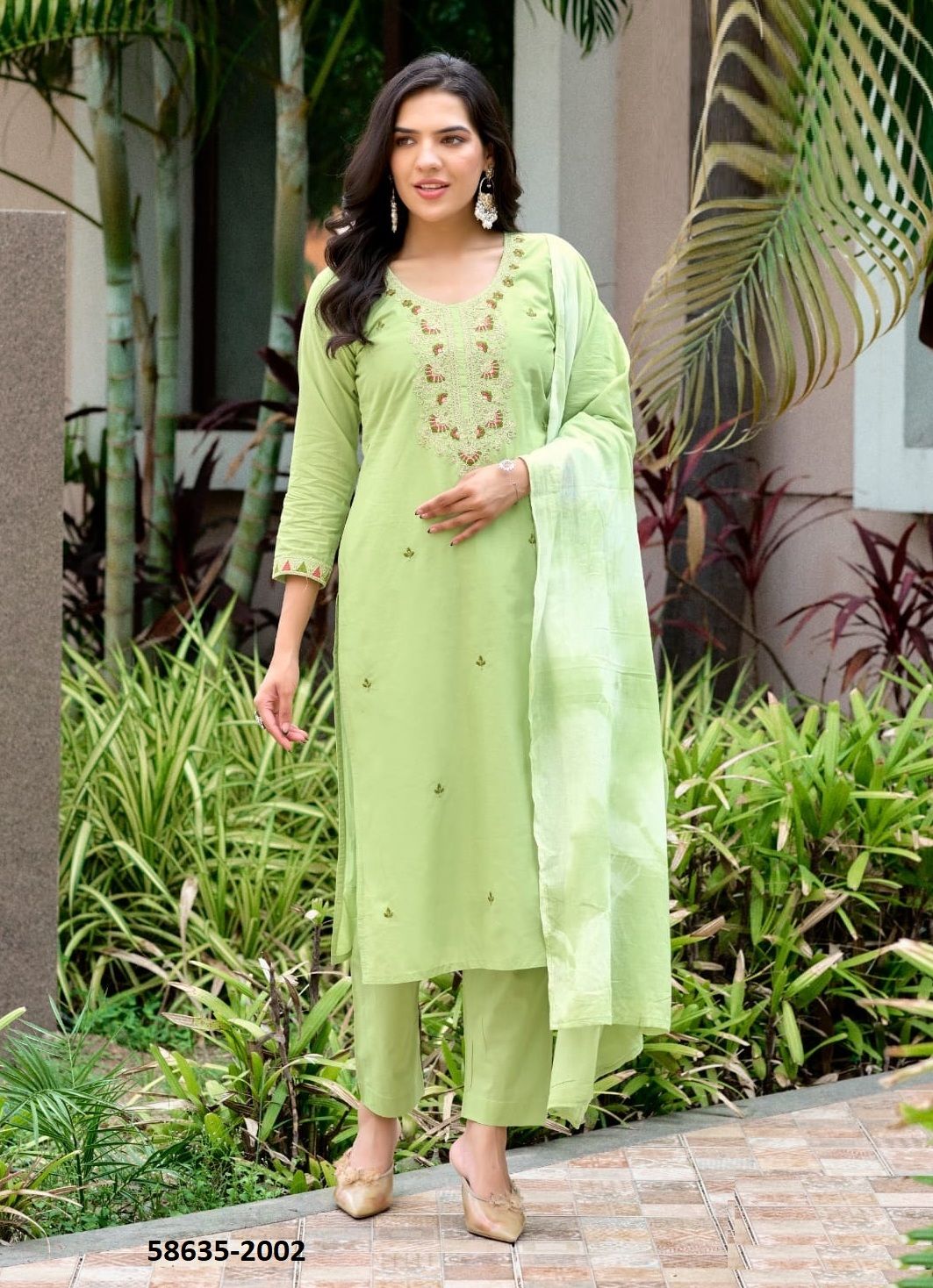 MANTRA 2 - Catalog # 58635 (Set of 6 Readymade Salwar Suits) by Brand OSSM