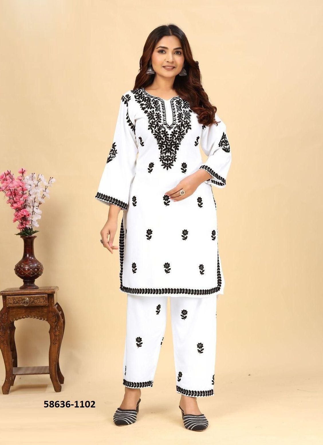 BLACK & WHITE 11 - Catalog # 58636 (Set of 2 Tops With Bottoms) by Brand BLUE HILLS