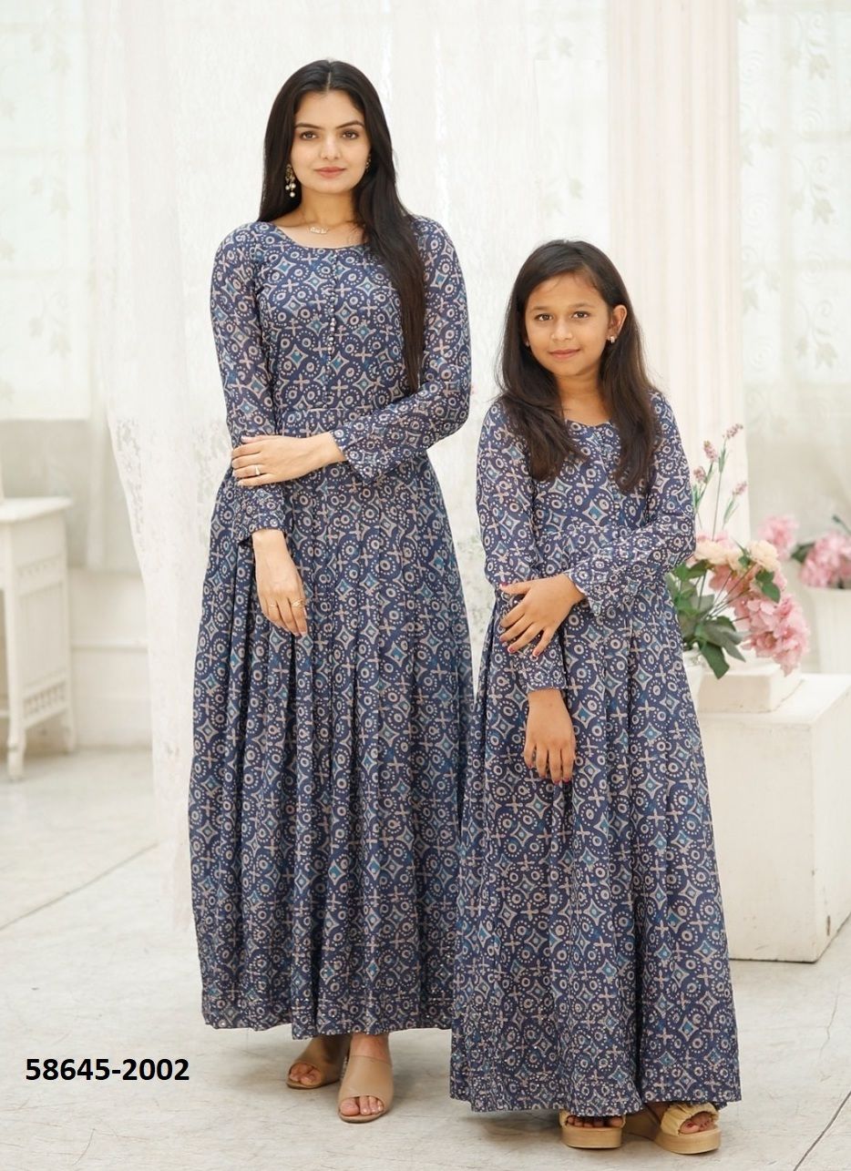 DIVISHA 2 - Catalog # 58645 (Set of 2 MOTHER-DAUGHTER COMBO) by Brand DESI MUSE