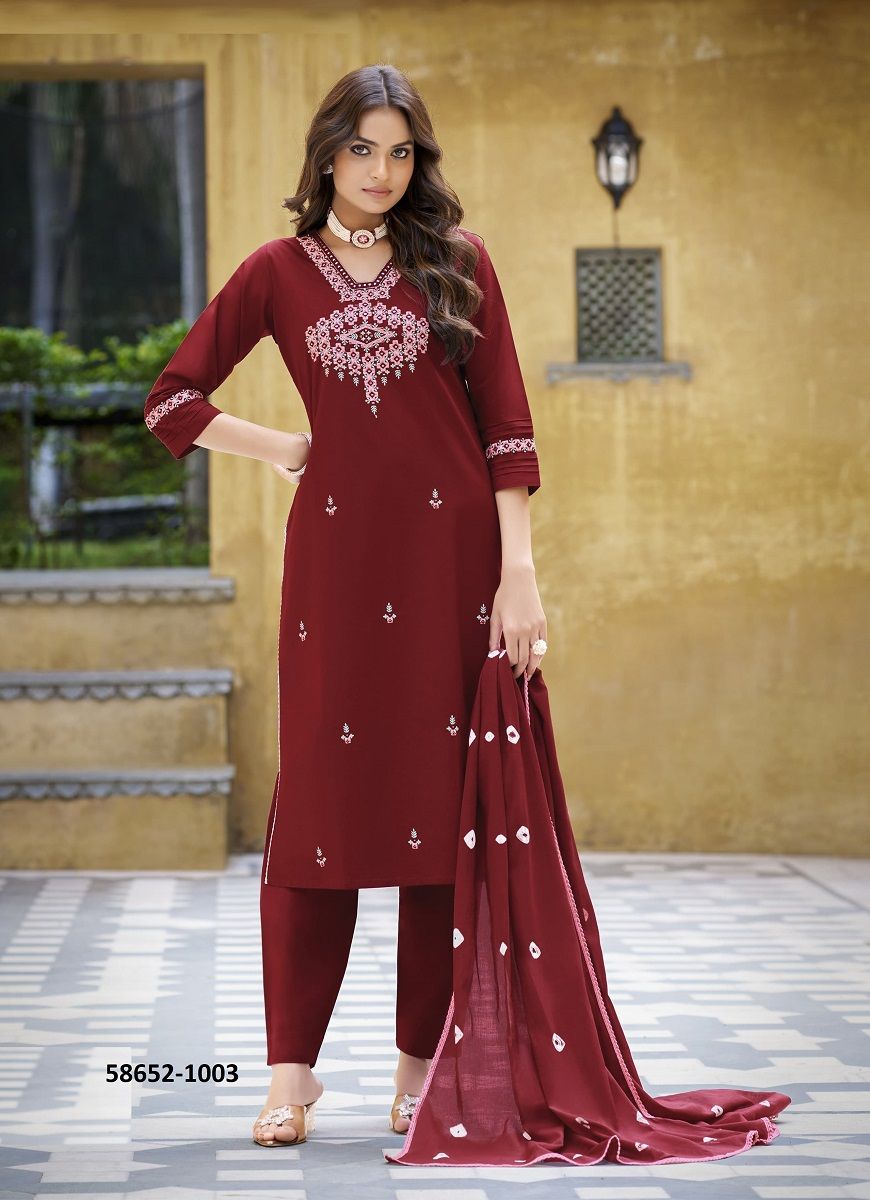HIYA - Catalog # 58652 (Set of 4 Readymade Salwar Suits) by Brand KARISSA HIYA - Catalog # 58652 (Set of 4 Readymade Salwar Suits) by Brand KARISSA