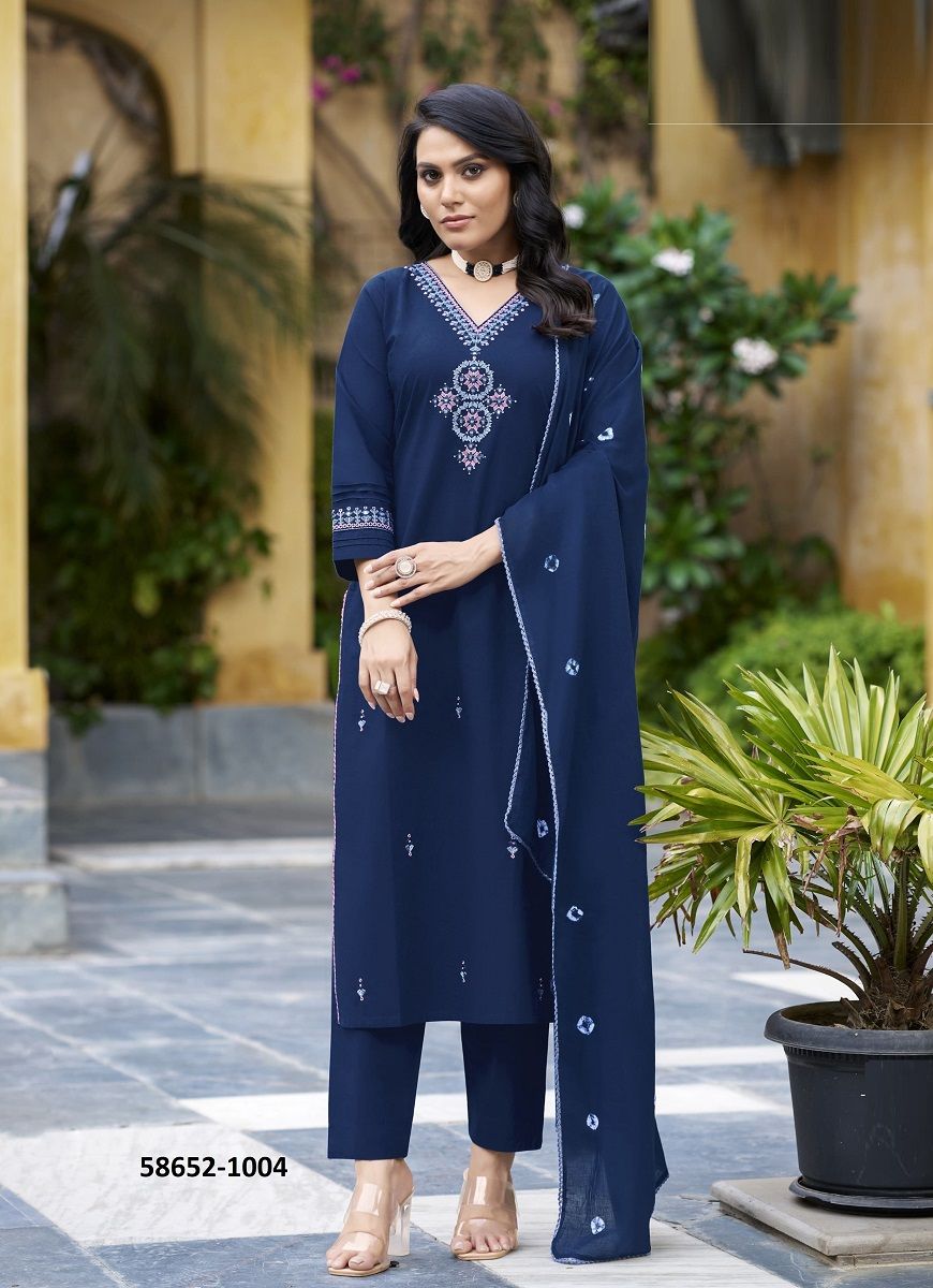HIYA - Catalog # 58652 (Set of 4 Readymade Salwar Suits) by Brand KARISSA HIYA - Catalog # 58652 (Set of 4 Readymade Salwar Suits) by Brand KARISSA