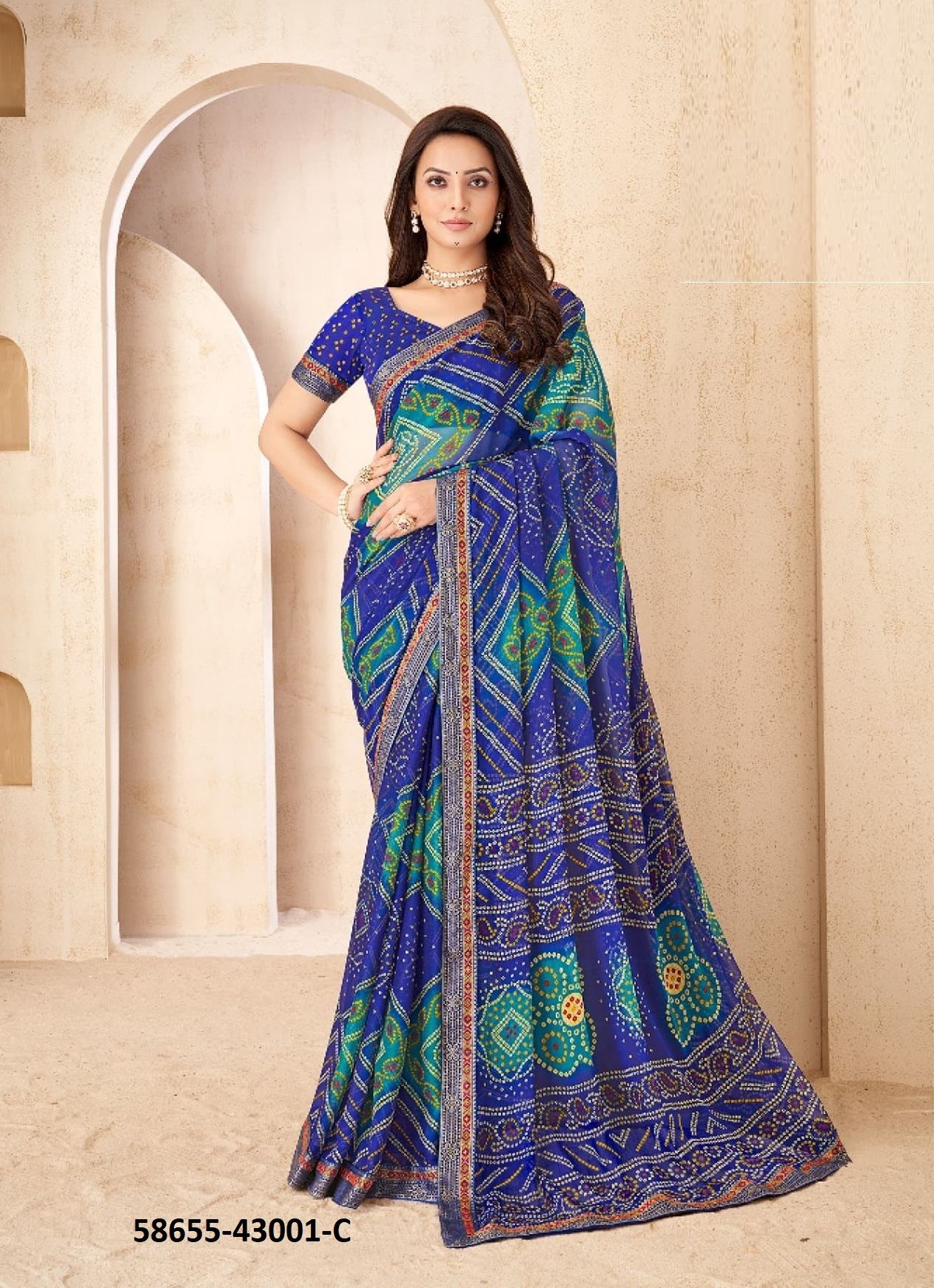 SAVERA 15 - Catalog # 58655 (Set of 12 Sarees) by Brand RUCHI SAREES