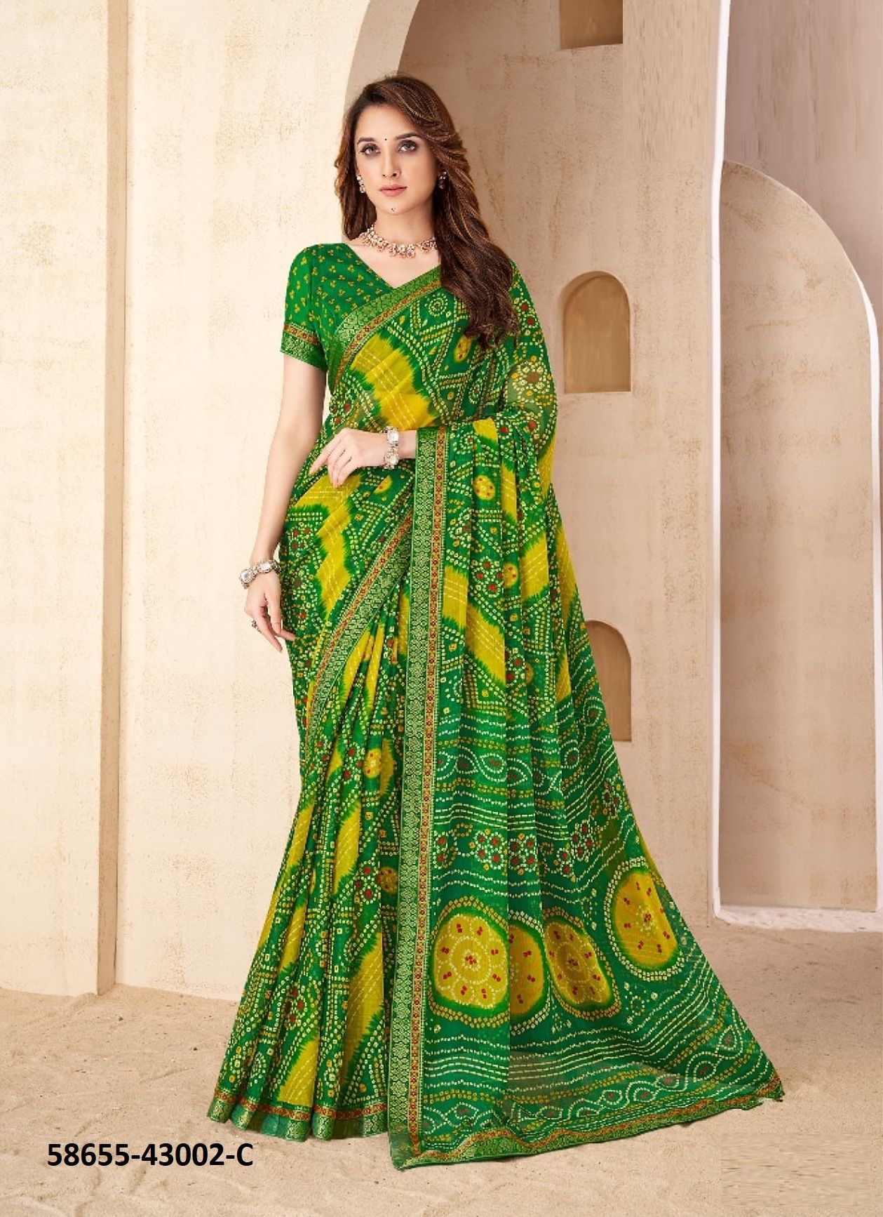 SAVERA 15 - Catalog # 58655 (Set of 12 Sarees) by Brand RUCHI SAREES