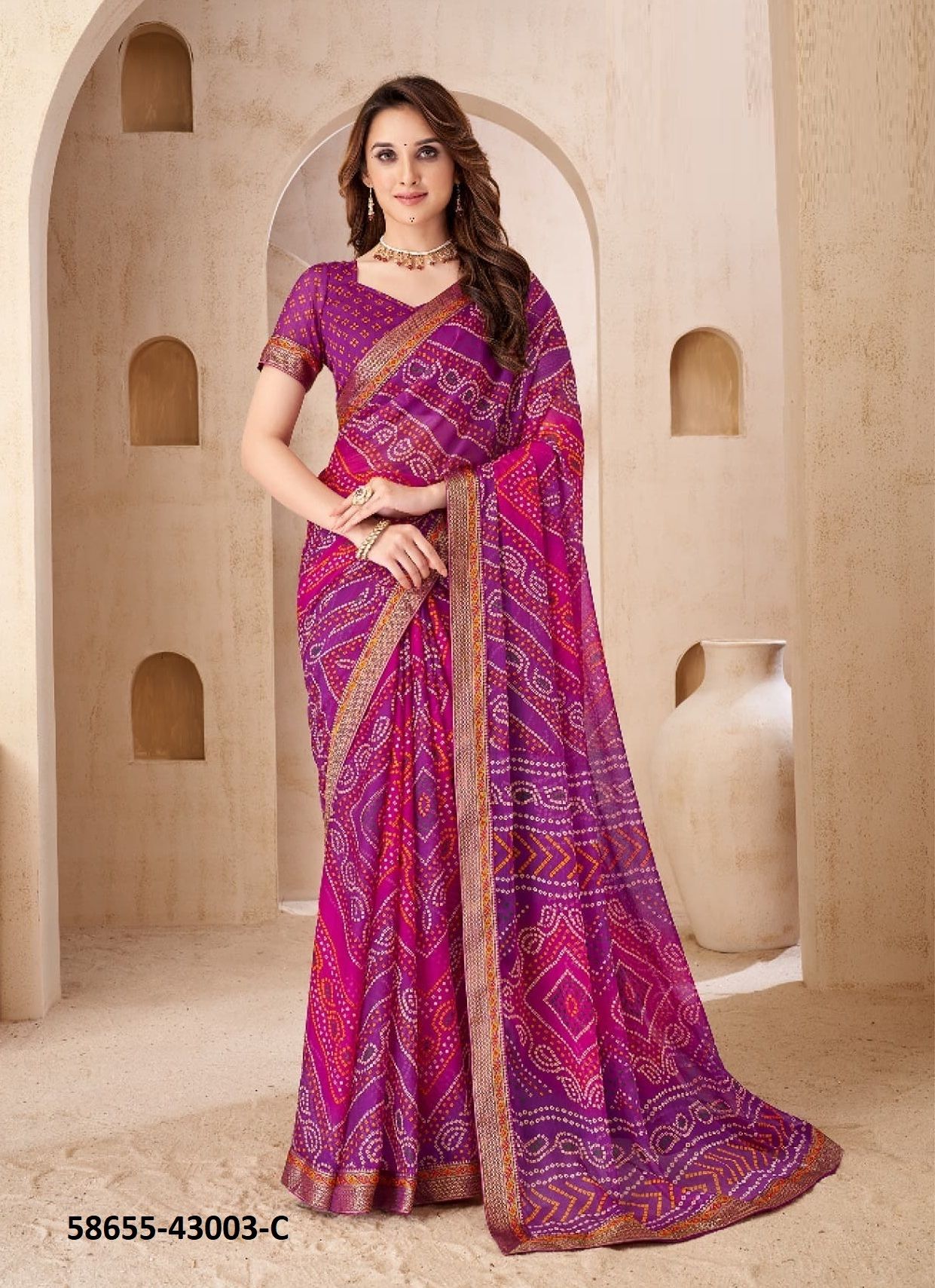 SAVERA 15 - Catalog # 58655 (Set of 12 Sarees) by Brand RUCHI SAREES