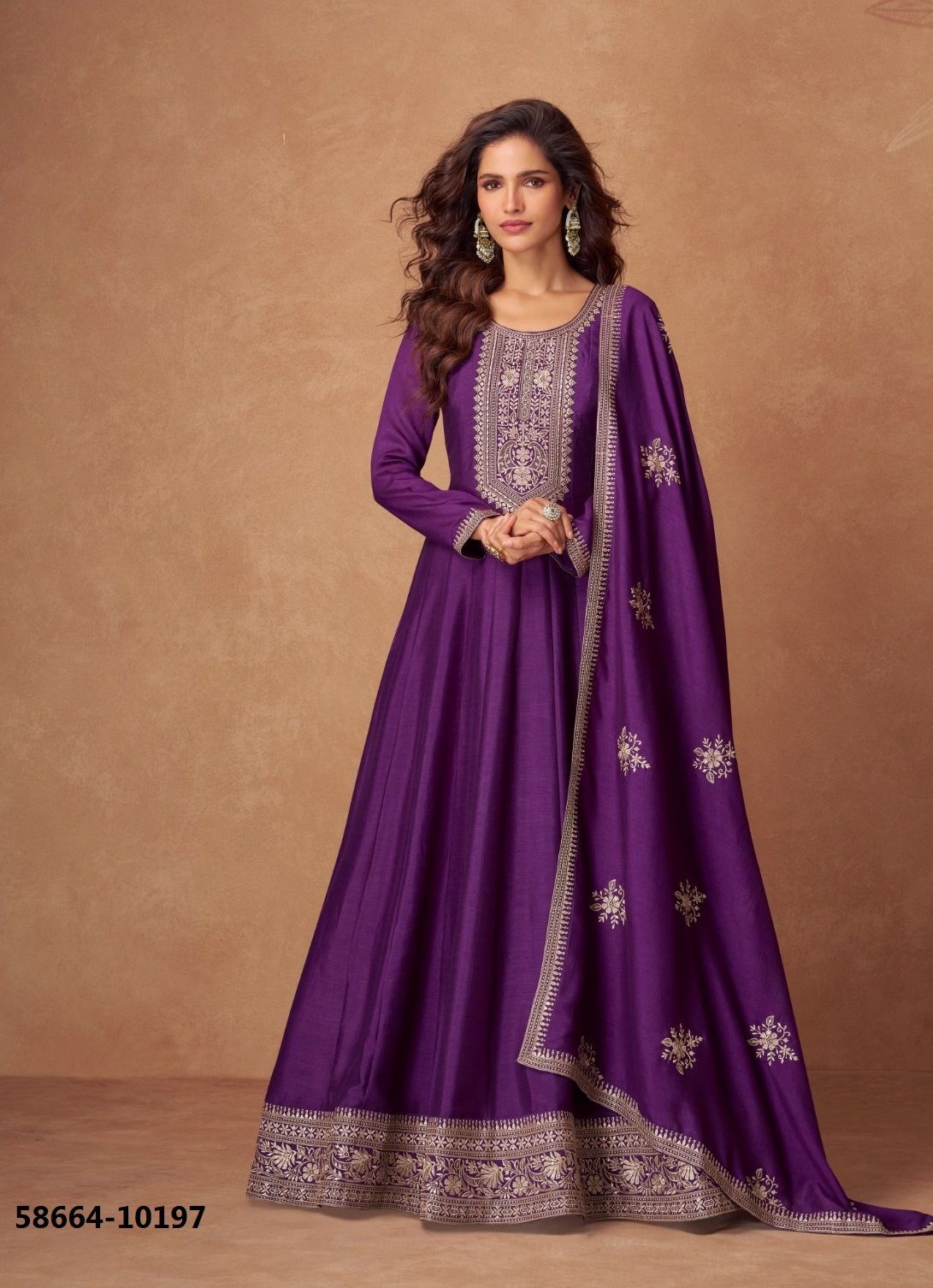 RASHMIKA - Catalog # 58664 (Set of 5 Readymade Gowns) by Brand AASHIRWAD RASHMIKA - Catalog # 58664 (Set of 5 Readymade Gowns) by Brand AASHIRWAD