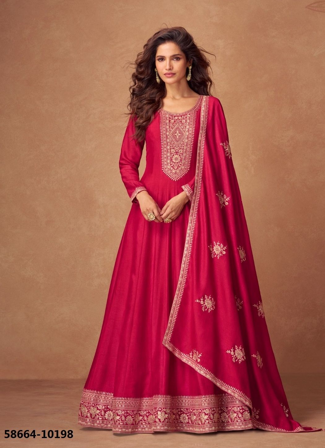 RASHMIKA - Catalog # 58664 (Set of 5 Readymade Gowns) by Brand AASHIRWAD RASHMIKA - Catalog # 58664 (Set of 5 Readymade Gowns) by Brand AASHIRWAD
