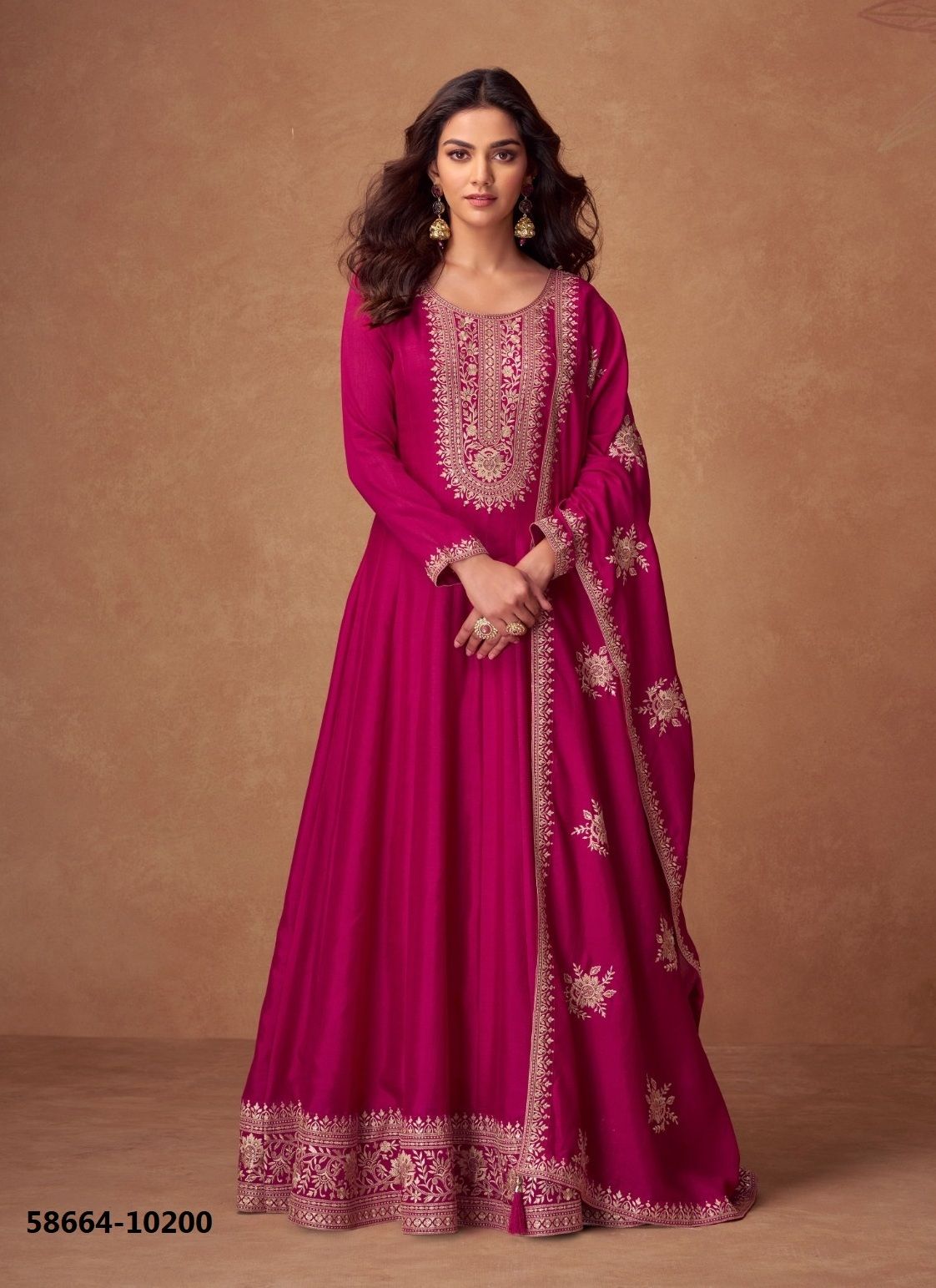 RASHMIKA - Catalog # 58664 (Set of 5 Readymade Gowns) by Brand AASHIRWAD RASHMIKA - Catalog # 58664 (Set of 5 Readymade Gowns) by Brand AASHIRWAD