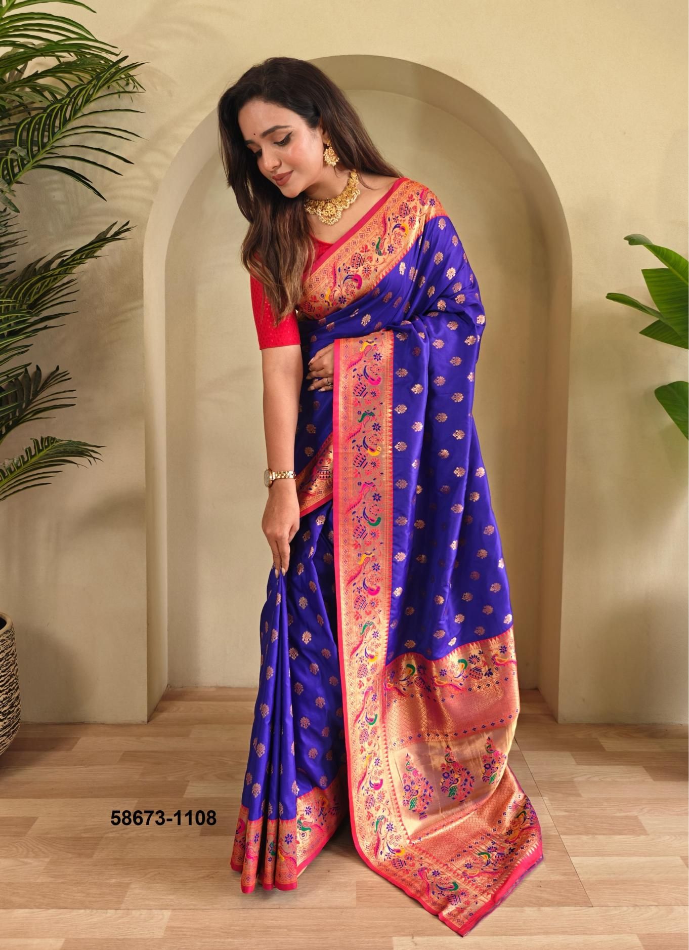 AANCHAL - Catalog # 58673 (Set of 7 Sarees) by Brand DESI MUSE AANCHAL - Catalog # 58673 (Set of 7 Sarees) by Brand DESI MUSE