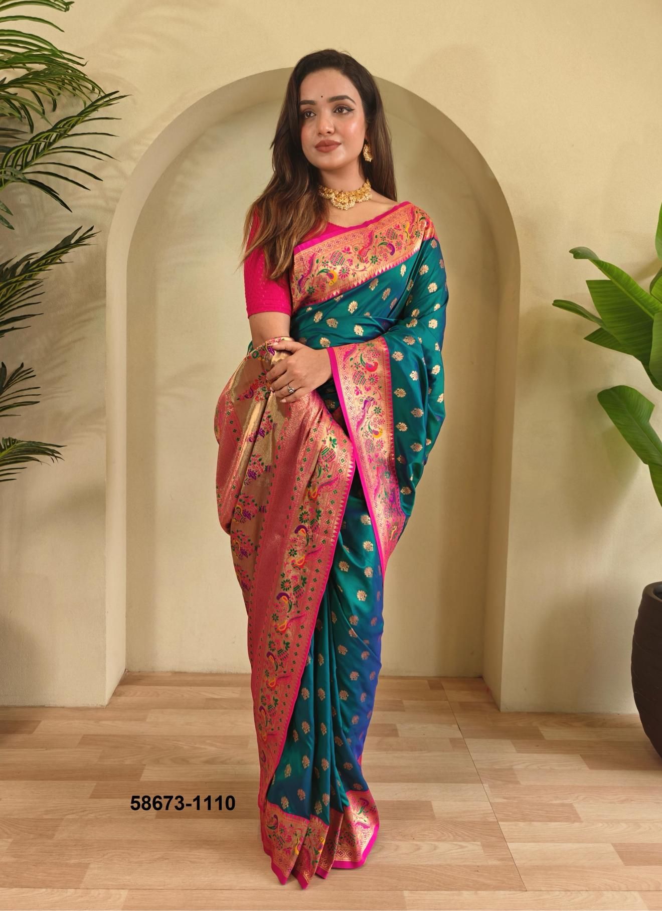 AANCHAL - Catalog # 58673 (Set of 7 Sarees) by Brand DESI MUSE AANCHAL - Catalog # 58673 (Set of 7 Sarees) by Brand DESI MUSE