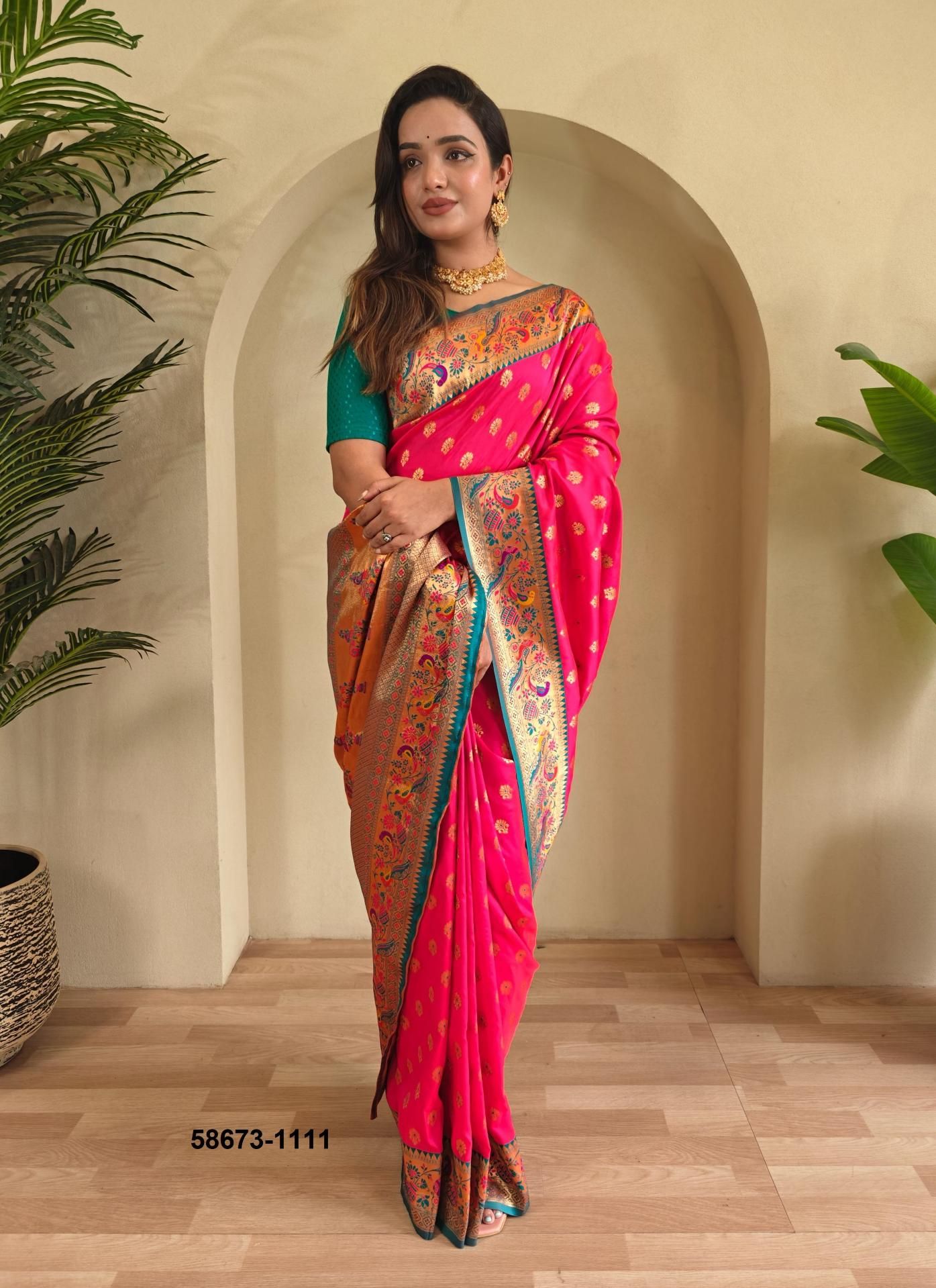 AANCHAL - Catalog # 58673 (Set of 7 Sarees) by Brand DESI MUSE AANCHAL - Catalog # 58673 (Set of 7 Sarees) by Brand DESI MUSE
