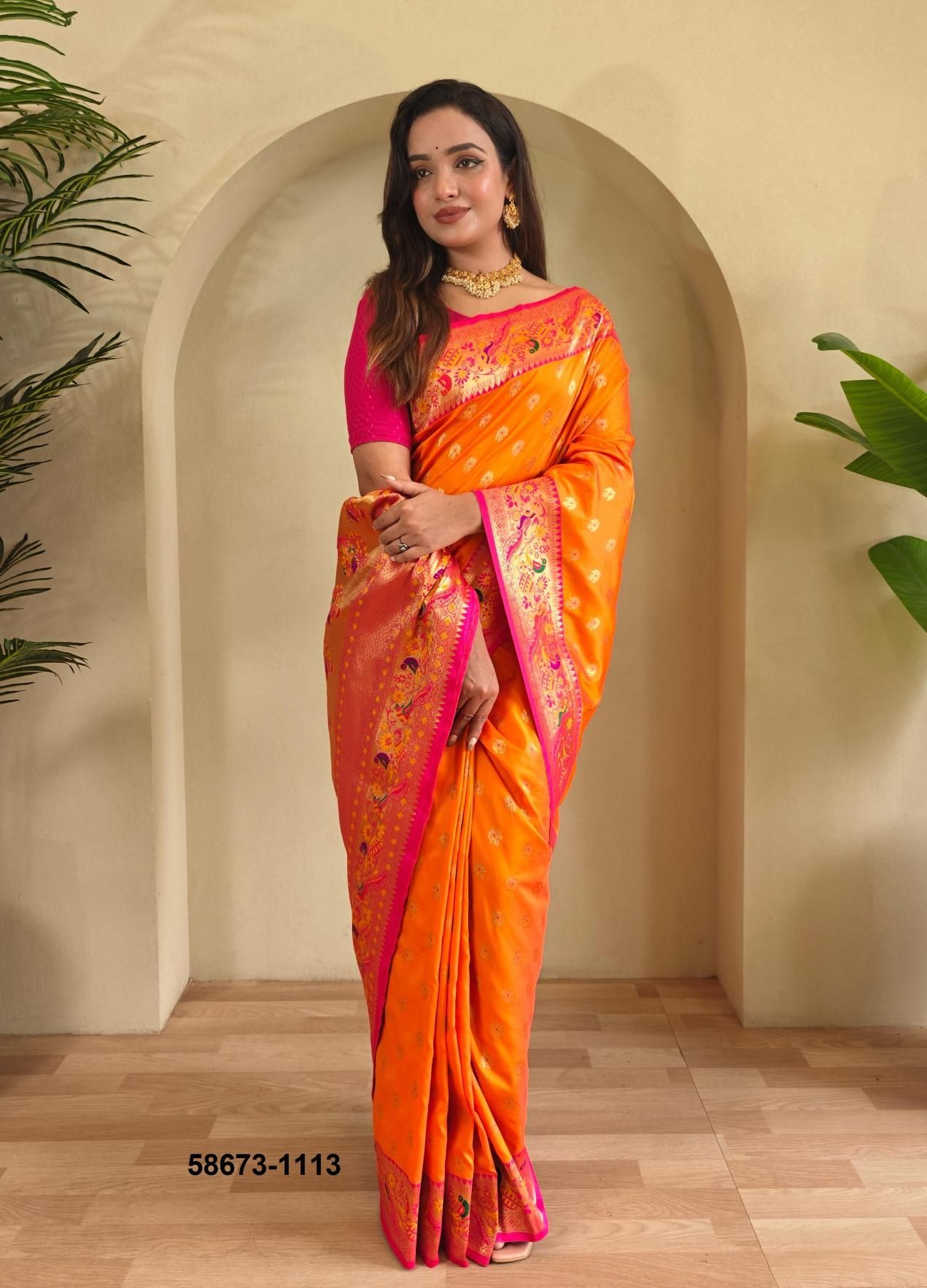 AANCHAL - Catalog # 58673 (Set of 7 Sarees) by Brand DESI MUSE AANCHAL - Catalog # 58673 (Set of 7 Sarees) by Brand DESI MUSE