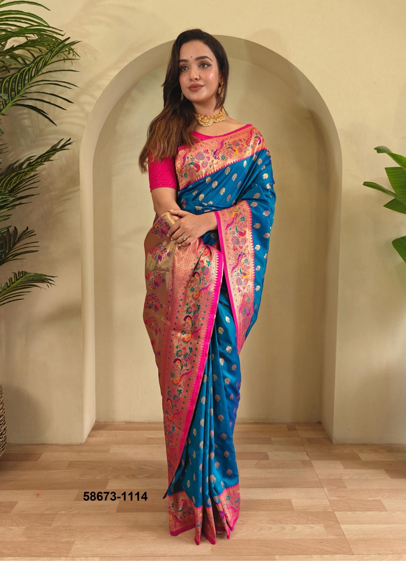 AANCHAL - Catalog # 58673 (Set of 7 Sarees) by Brand DESI MUSE AANCHAL - Catalog # 58673 (Set of 7 Sarees) by Brand DESI MUSE