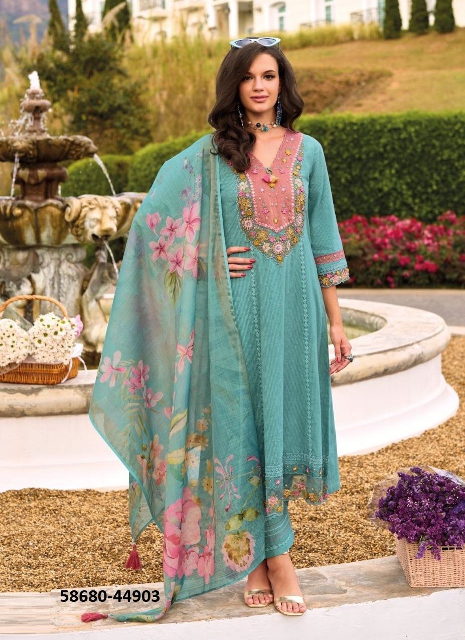 BEGUM 7 - Catalog # 58680 (Set of 5 Readymade Salwar Suits) by Brand KAILEE FASHIONS BEGUM 7 - Catalog # 58680 (Set of 5 Readymade Salwar Suits) by Brand KAILEE FASHIONS