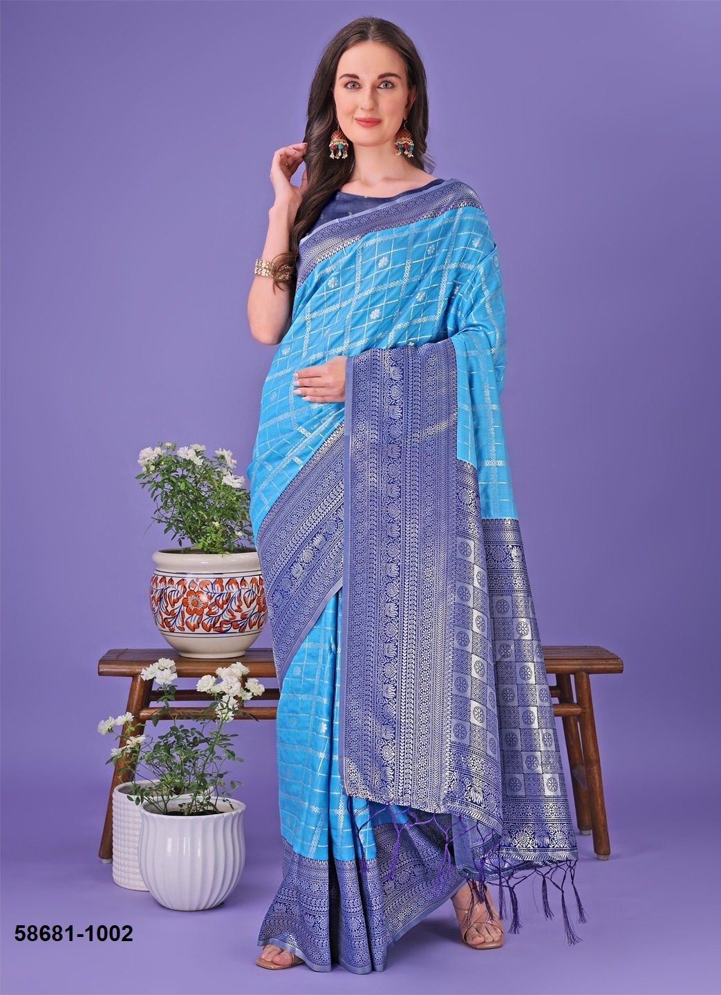 PLAZZO SILK 2 - Catalog # 58681 (Set of 8 Sarees) by Brand DESI MUSE PLAZZO SILK 2 - Catalog # 58681 (Set of 8 Sarees) by Brand DESI MUSE