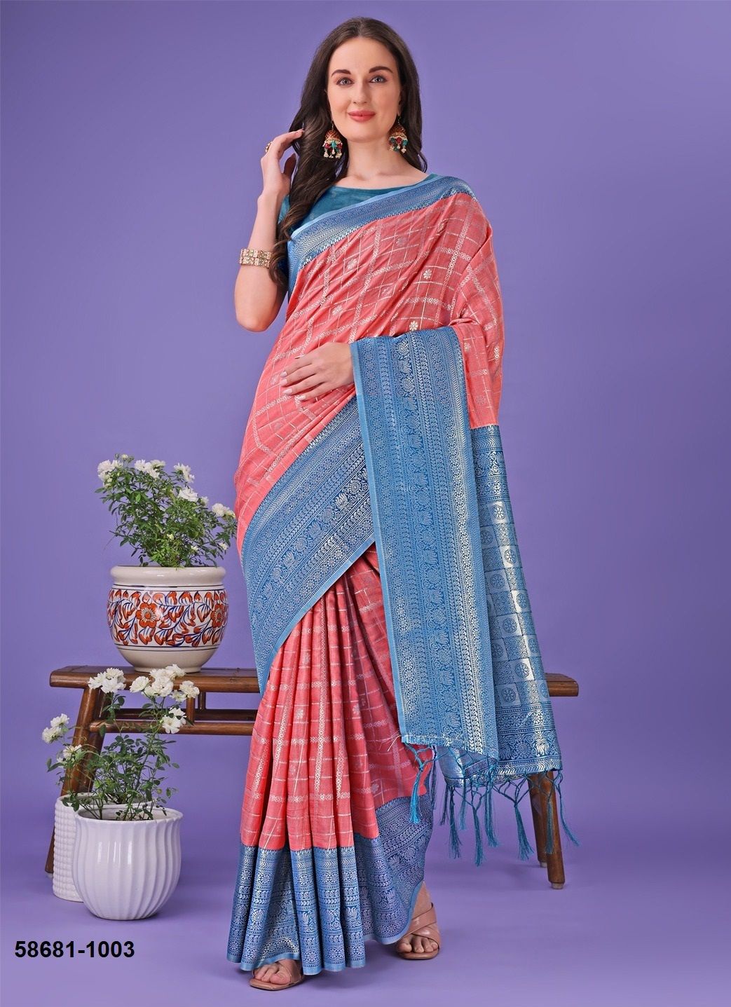 PLAZZO SILK 2 - Catalog # 58681 (Set of 8 Sarees) by Brand DESI MUSE PLAZZO SILK 2 - Catalog # 58681 (Set of 8 Sarees) by Brand DESI MUSE