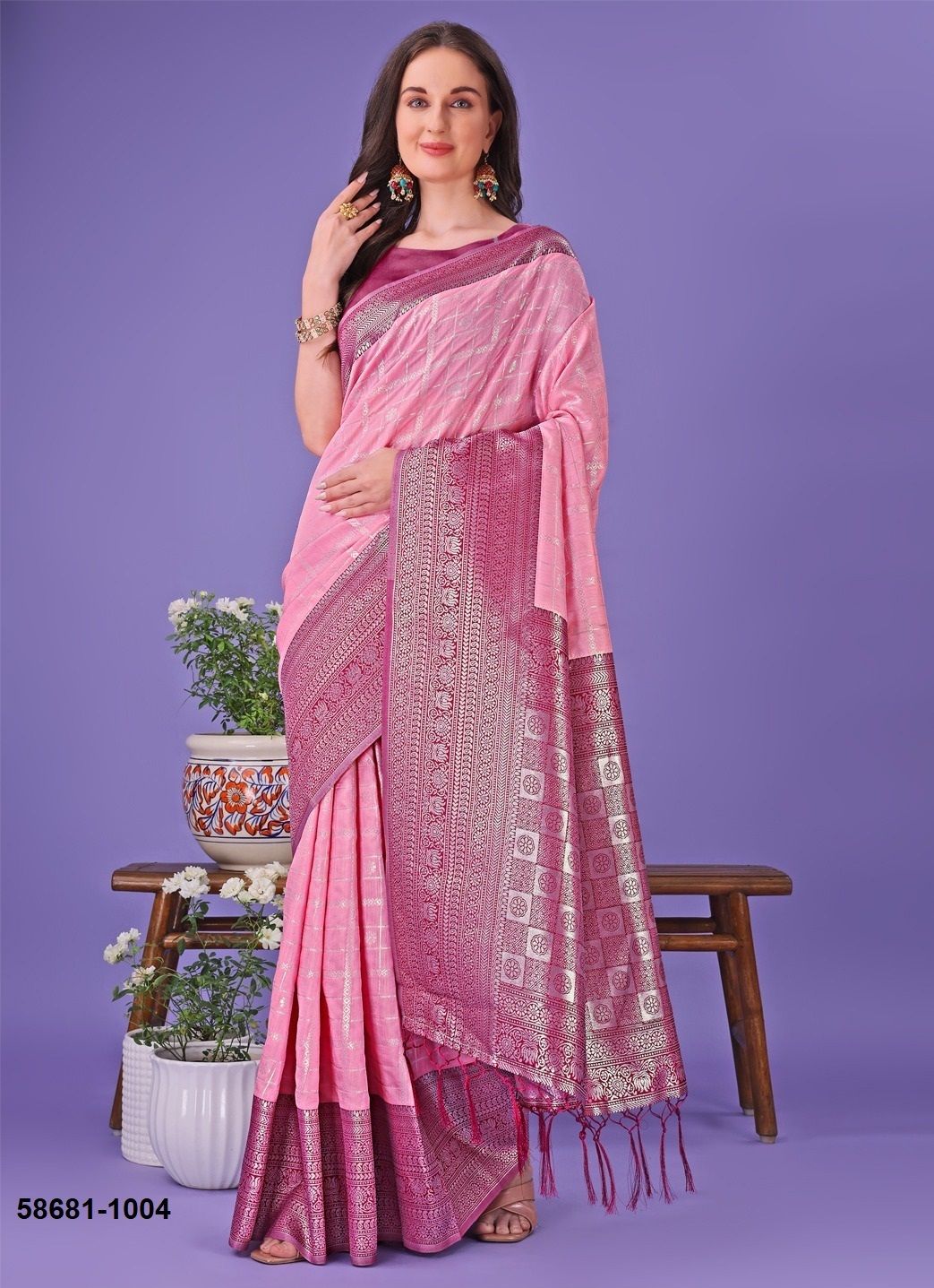 PLAZZO SILK 2 - Catalog # 58681 (Set of 8 Sarees) by Brand DESI MUSE PLAZZO SILK 2 - Catalog # 58681 (Set of 8 Sarees) by Brand DESI MUSE