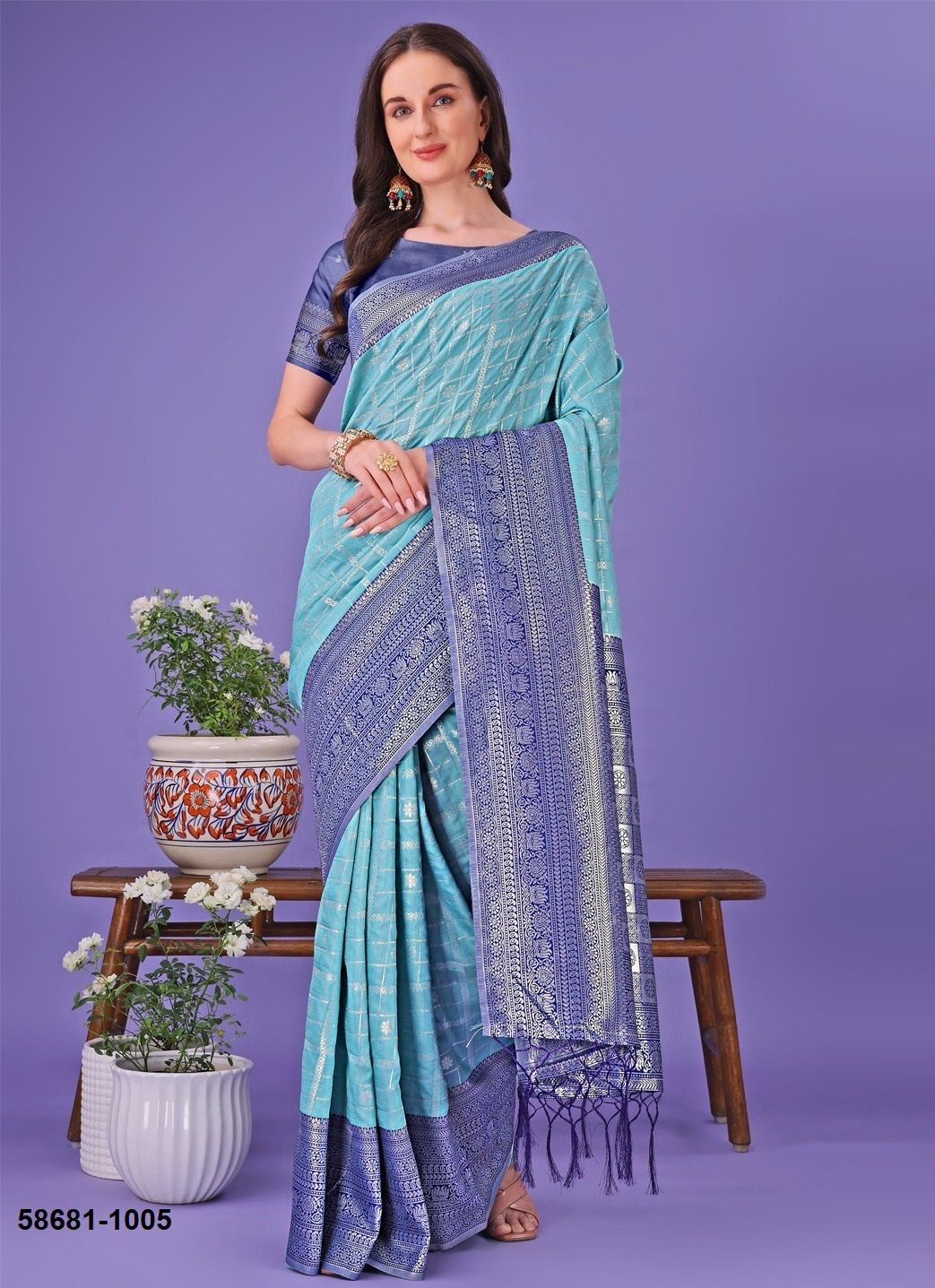 PLAZZO SILK 2 - Catalog # 58681 (Set of 8 Sarees) by Brand DESI MUSE PLAZZO SILK 2 - Catalog # 58681 (Set of 8 Sarees) by Brand DESI MUSE