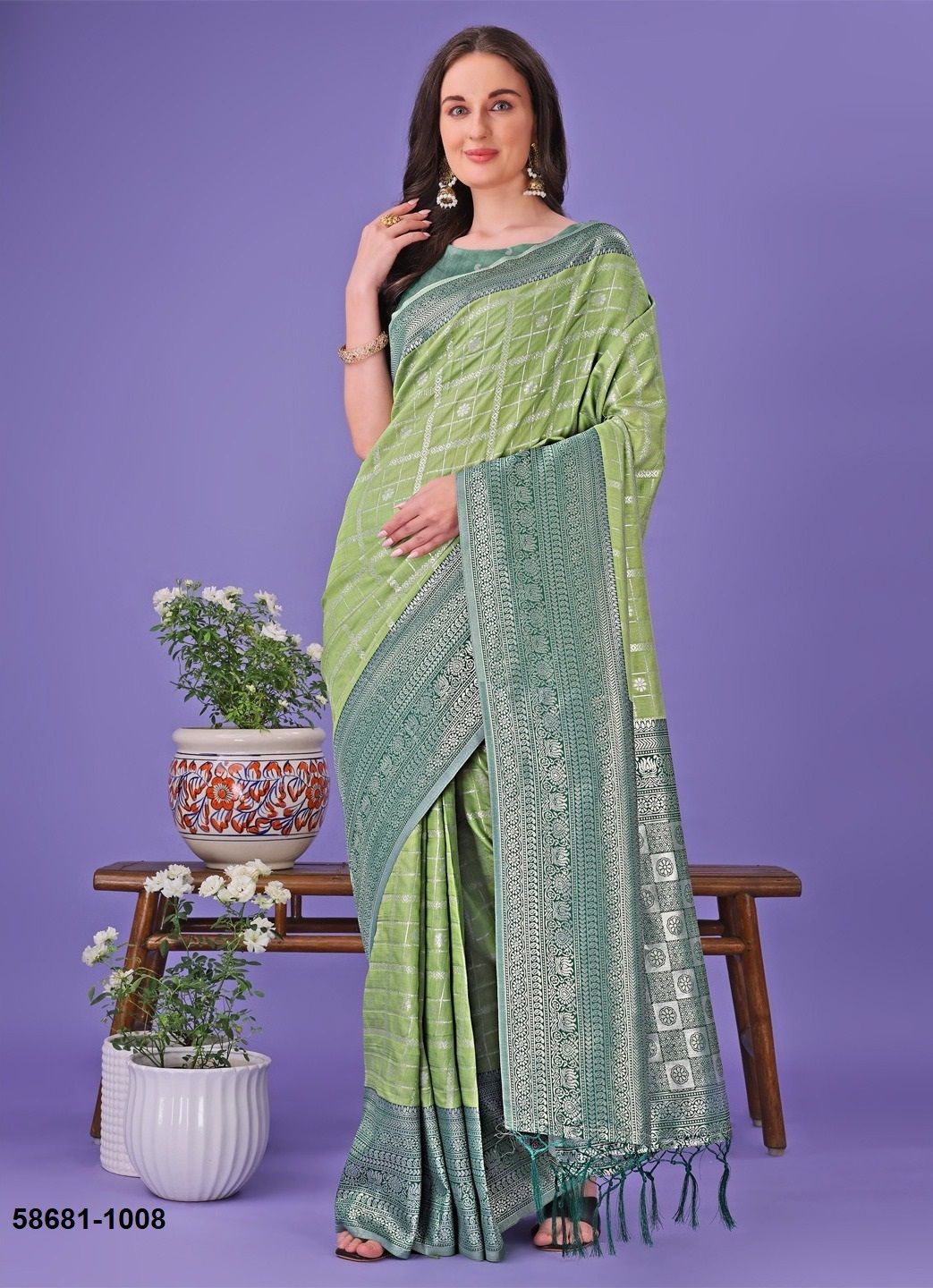 PLAZZO SILK 2 - Catalog # 58681 (Set of 8 Sarees) by Brand DESI MUSE PLAZZO SILK 2 - Catalog # 58681 (Set of 8 Sarees) by Brand DESI MUSE