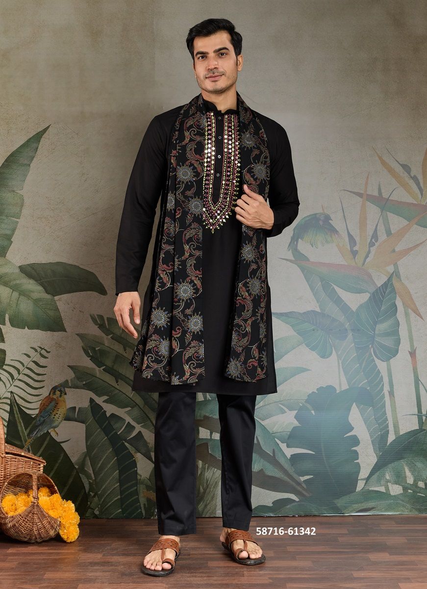 ZARI & WEAVES 4 - Catalog # 58716 (Set of 2 Men's Ethnic Wear) by Brand DESI MUSE