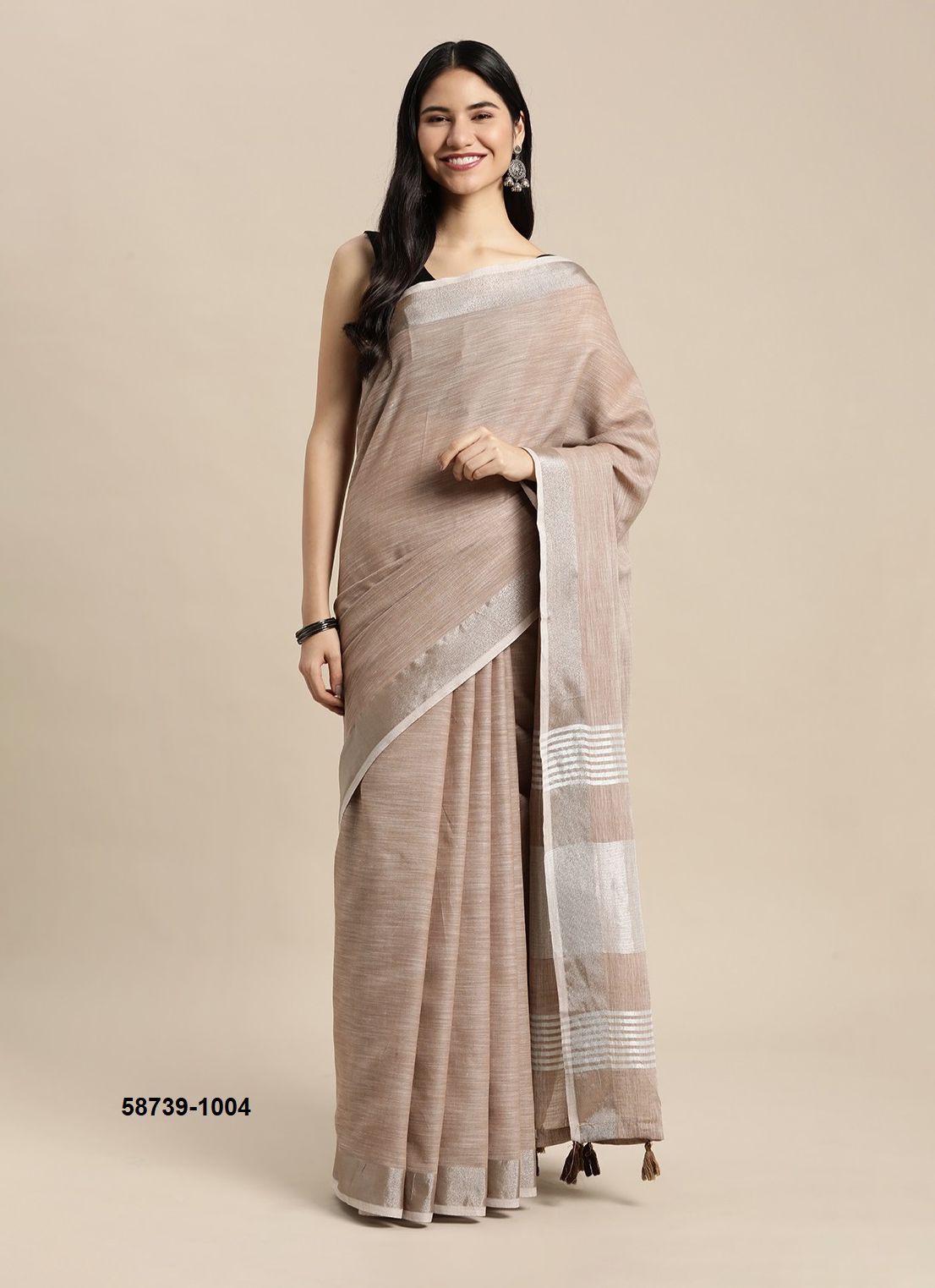 FINLAND - Catalog # 58739 (Set of 8 Sarees) by Brand DESI MUSE