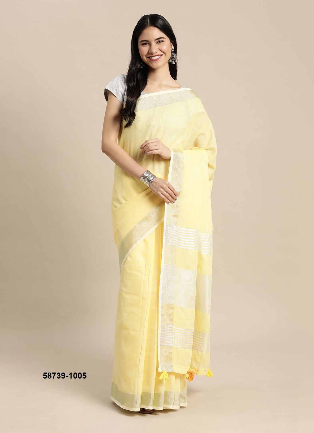 FINLAND - Catalog # 58739 (Set of 8 Sarees) by Brand DESI MUSE