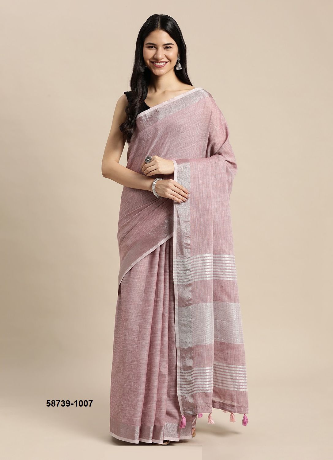 FINLAND - Catalog # 58739 (Set of 8 Sarees) by Brand DESI MUSE