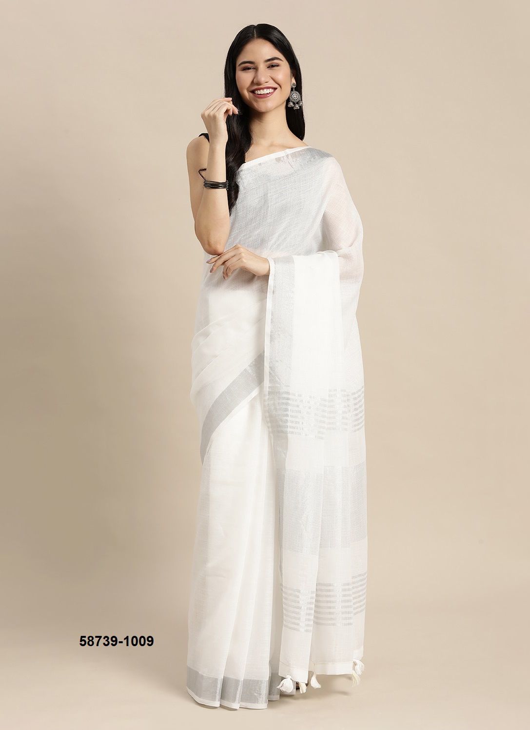 FINLAND - Catalog # 58739 (Set of 8 Sarees) by Brand DESI MUSE