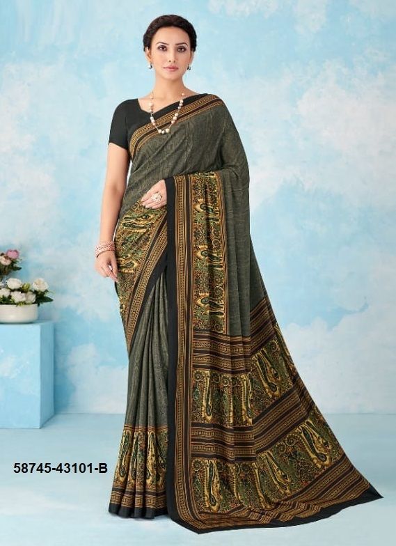 VIVANTA SILK 46 - Catalog # 58745 (Set of 12 Sarees) by Brand RUCHI SAREES