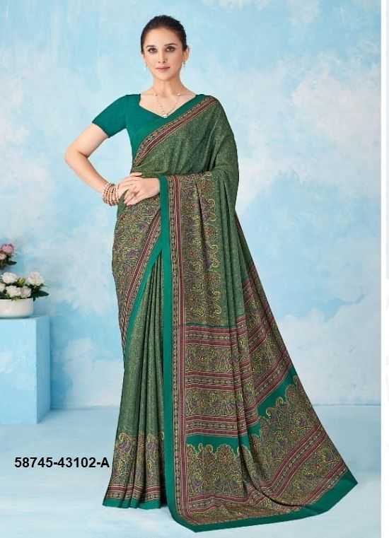 VIVANTA SILK 46 - Catalog # 58745 (Set of 12 Sarees) by Brand RUCHI SAREES