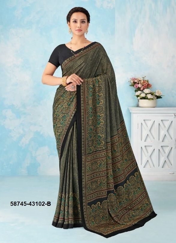 VIVANTA SILK 46 - Catalog # 58745 (Set of 12 Sarees) by Brand RUCHI SAREES