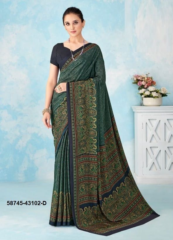 VIVANTA SILK 46 - Catalog # 58745 (Set of 12 Sarees) by Brand RUCHI SAREES