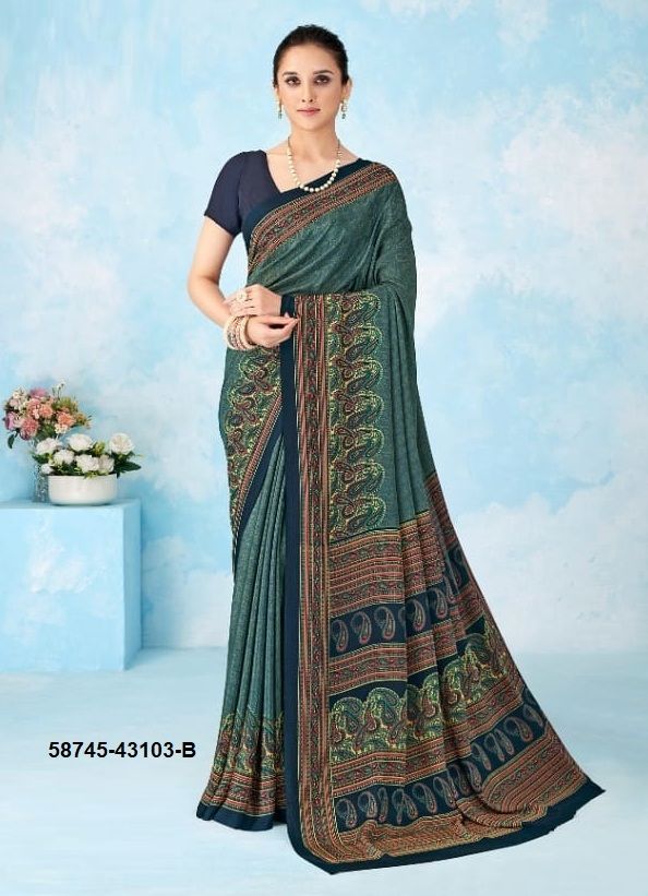 VIVANTA SILK 46 - Catalog # 58745 (Set of 12 Sarees) by Brand RUCHI SAREES