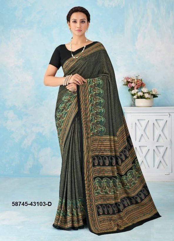 VIVANTA SILK 46 - Catalog # 58745 (Set of 12 Sarees) by Brand RUCHI SAREES