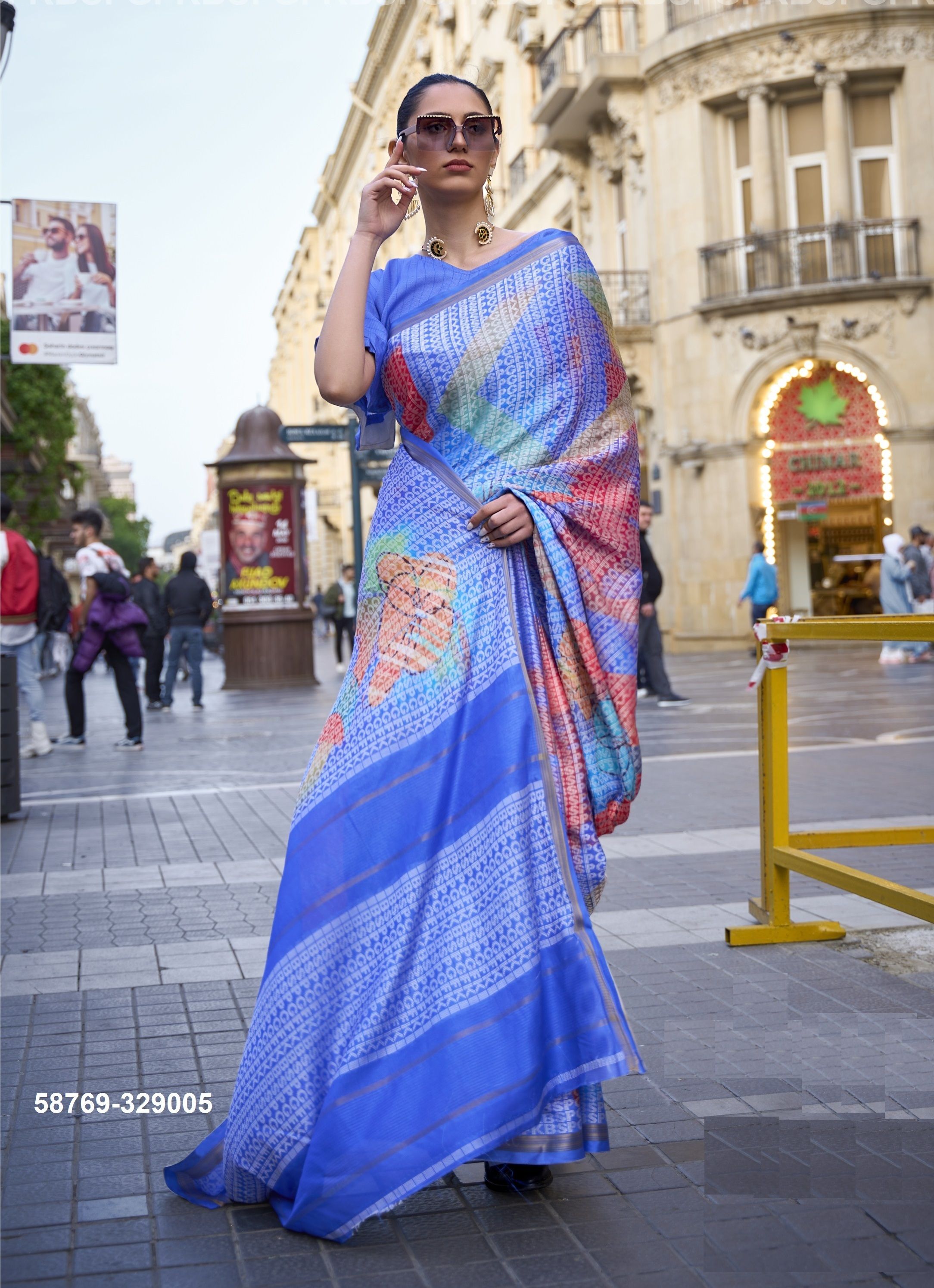 KLOCK - Catalog # 58769 (Set of 6 Sarees) by Brand RAJTEX FABRICS KLOCK - Catalog # 58769 (Set of 6 Sarees) by Brand RAJTEX FABRICS