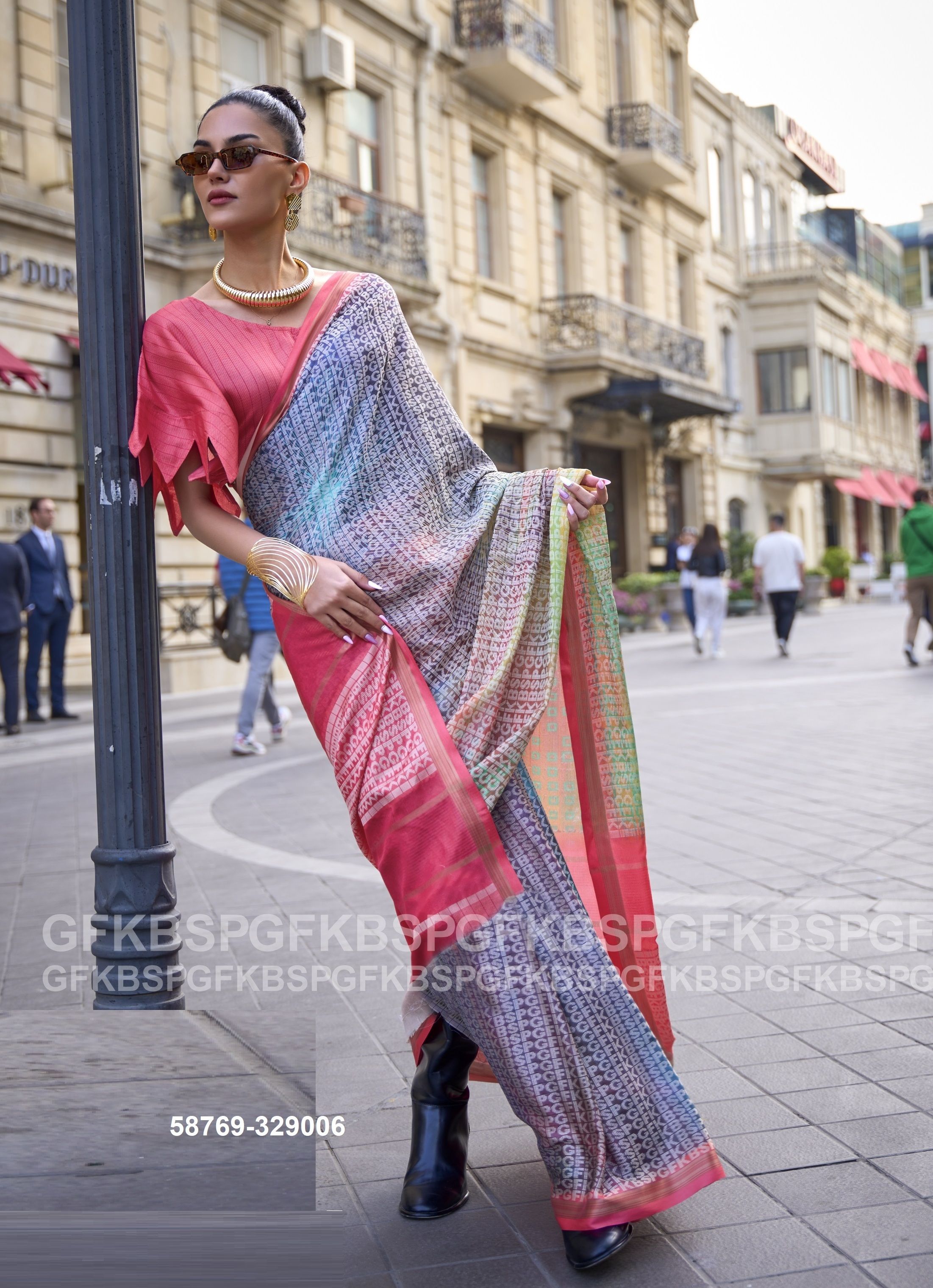 KLOCK - Catalog # 58769 (Set of 6 Sarees) by Brand RAJTEX FABRICS KLOCK - Catalog # 58769 (Set of 6 Sarees) by Brand RAJTEX FABRICS
