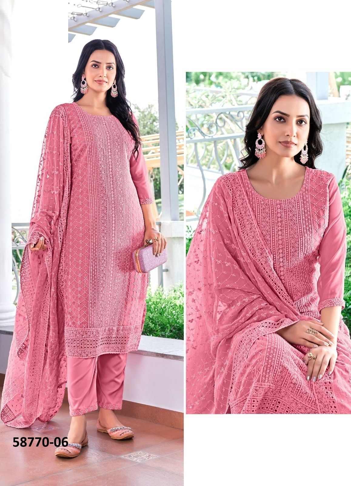 SIYA - Catalog # 58770 (Set of 4 SIZE-SETS [Readymade Salwar Suits]) by Brand TUNIC HOUSE