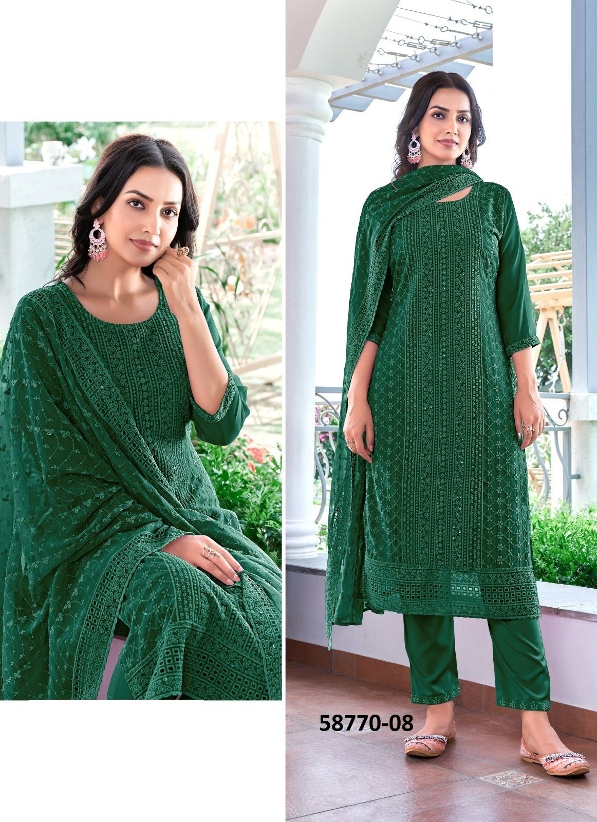 SIYA - Catalog # 58770 (Set of 4 SIZE-SETS [Readymade Salwar Suits]) by Brand TUNIC HOUSE