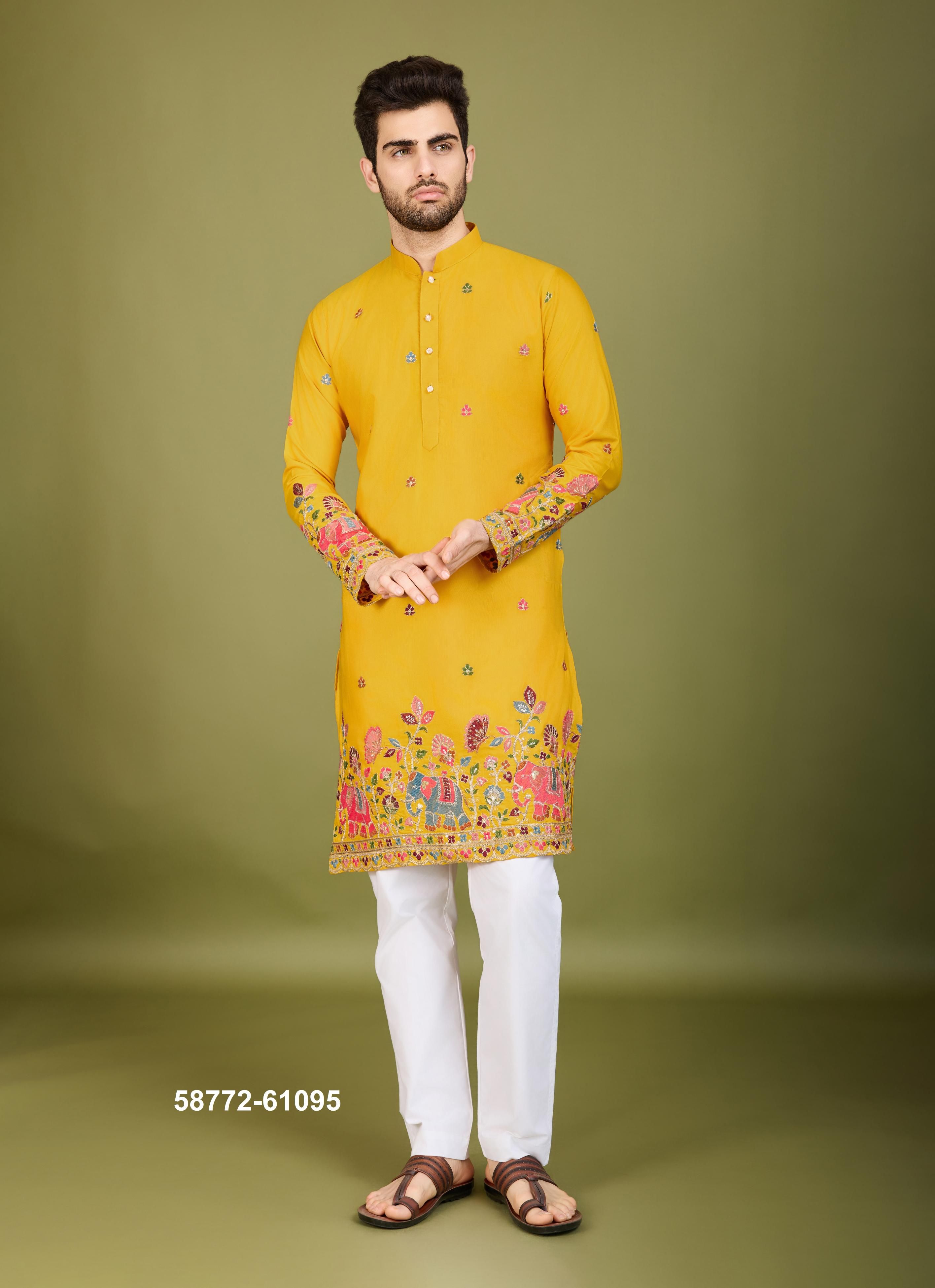VASTRA VOGUE - Catalog # 58772 (Set of 5 Men's Ethnic Wear) by Brand DESI MUSE