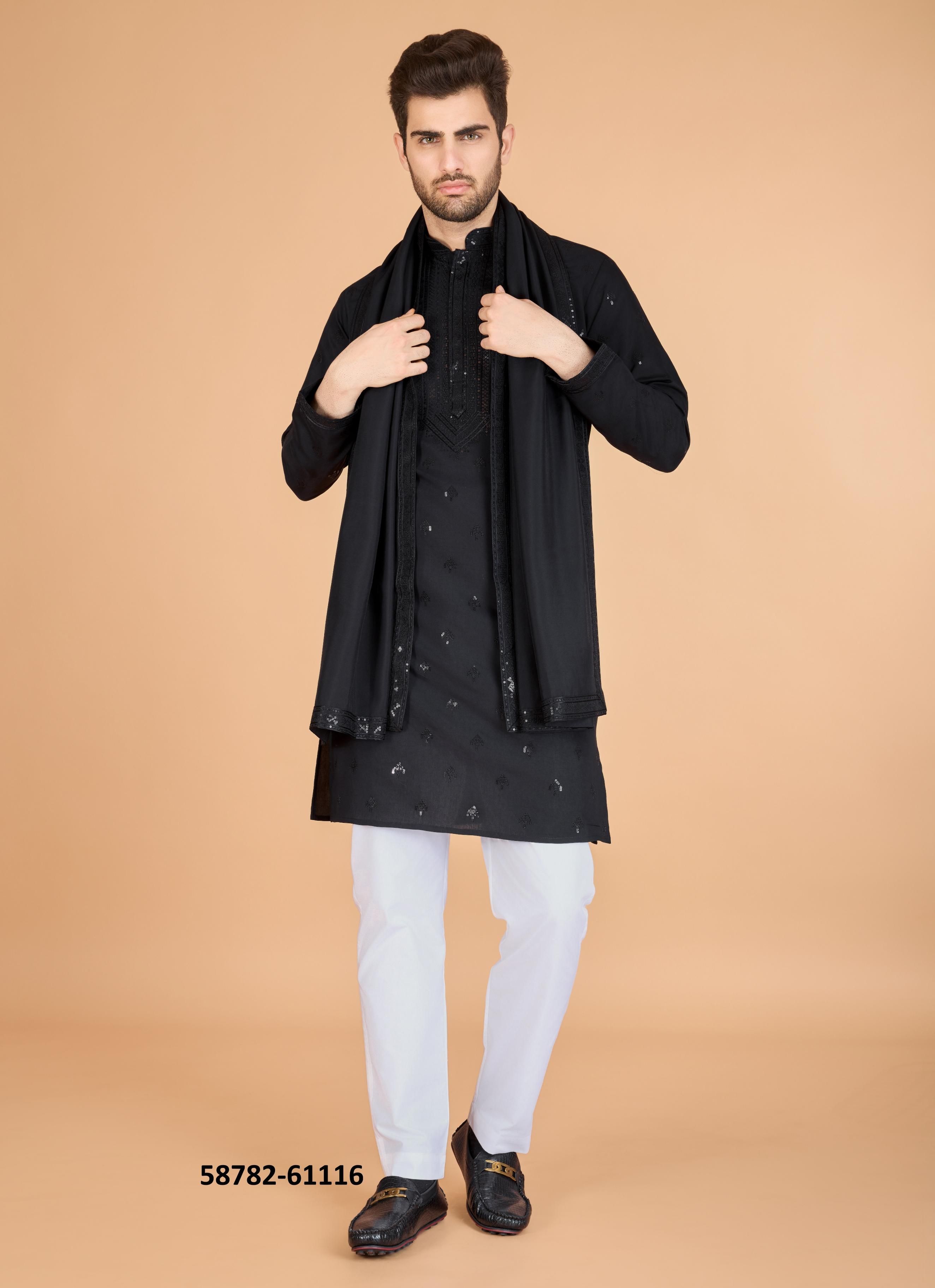 RAS VASTRA - Catalog # 58782 (Set of 5 Men's Ethnic Wear) by Brand DESI MUSE