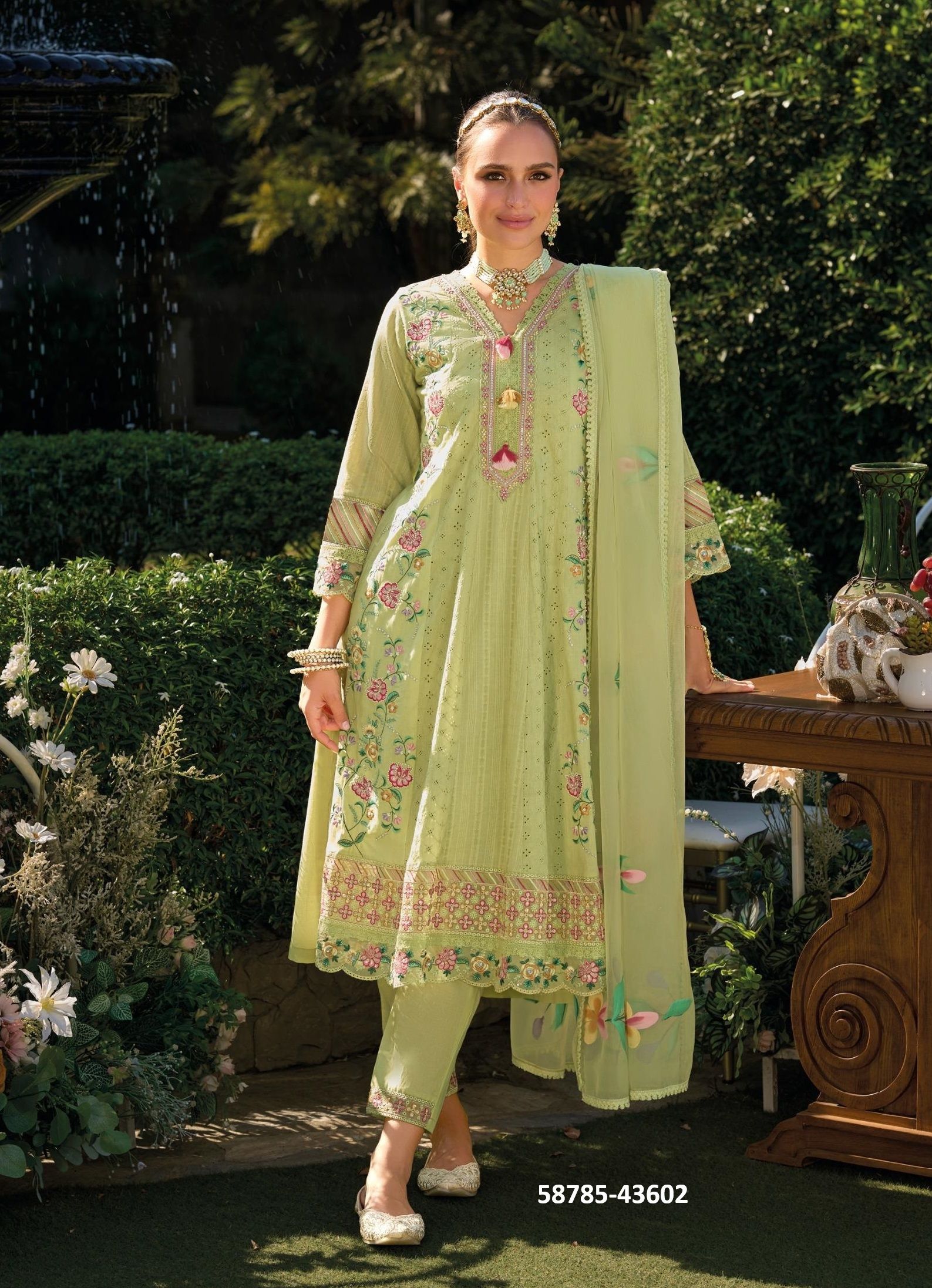 JUGANI - Catalog # 58785 (Set of 4 Readymade Salwar Suits) by Brand KAILEE FASHIONS