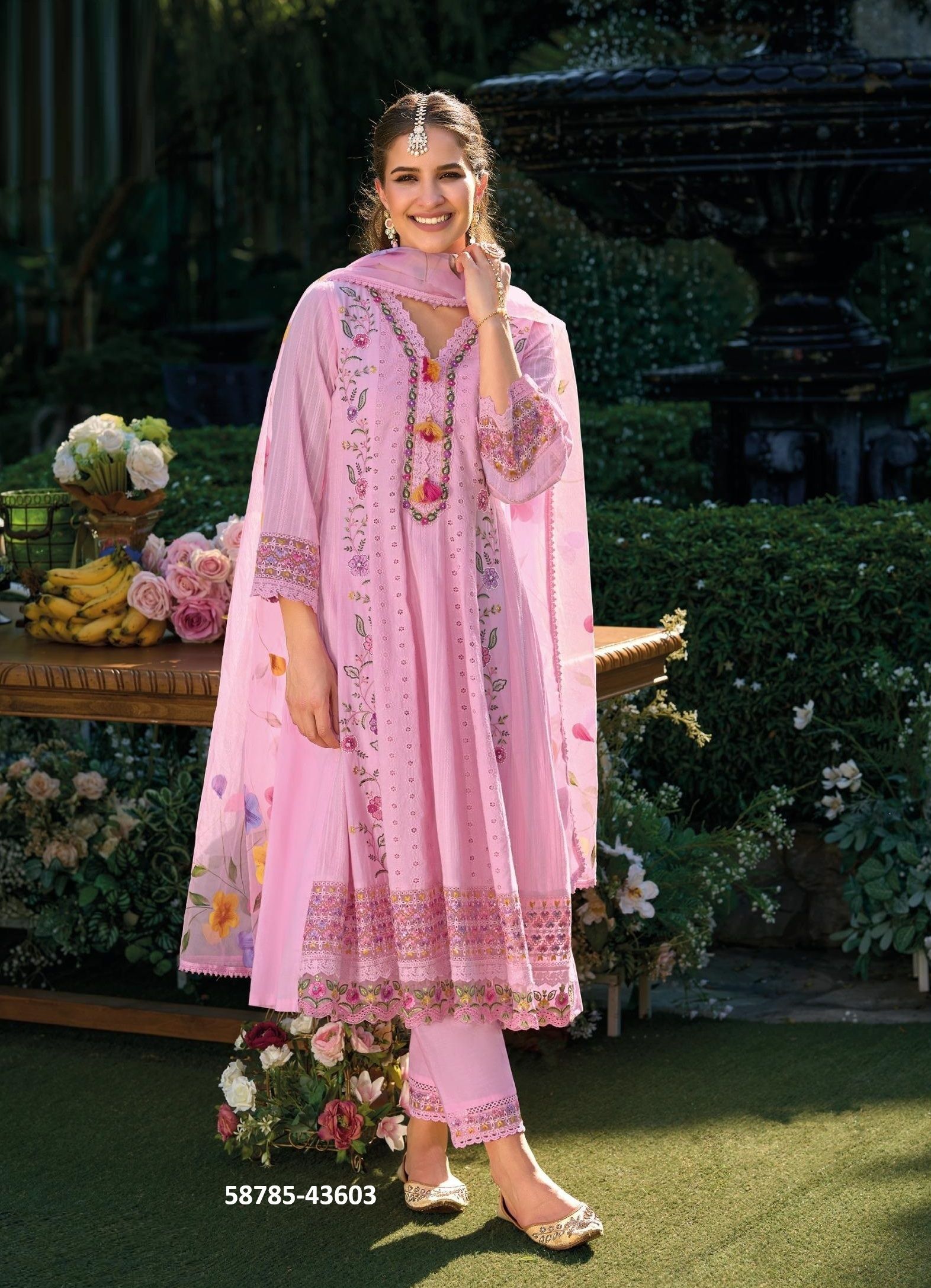 JUGANI - Catalog # 58785 (Set of 4 Readymade Salwar Suits) by Brand KAILEE FASHIONS