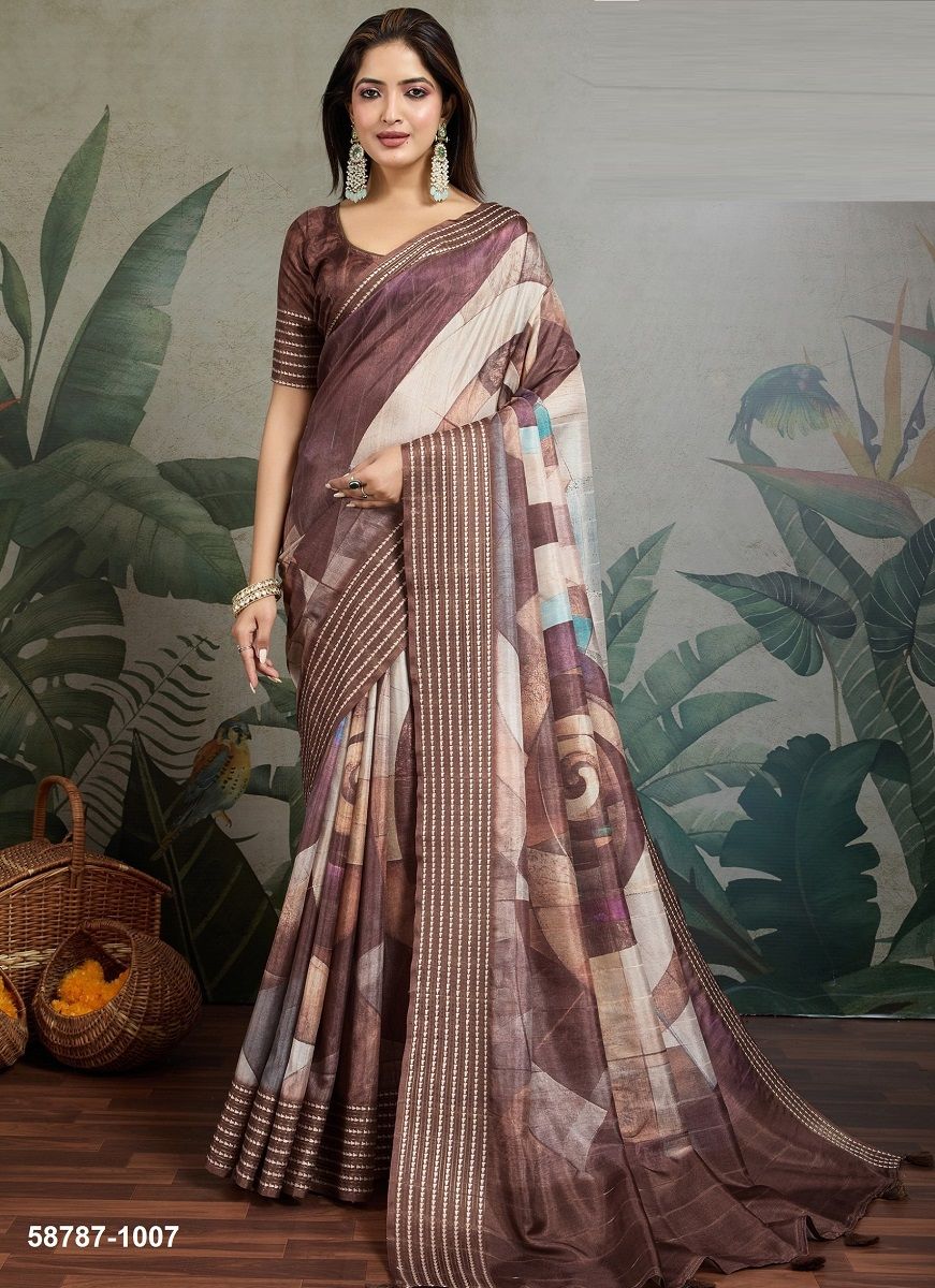 ERA - Catalog # 58787 (Set of 10 Sarees) by Brand SR SAREES