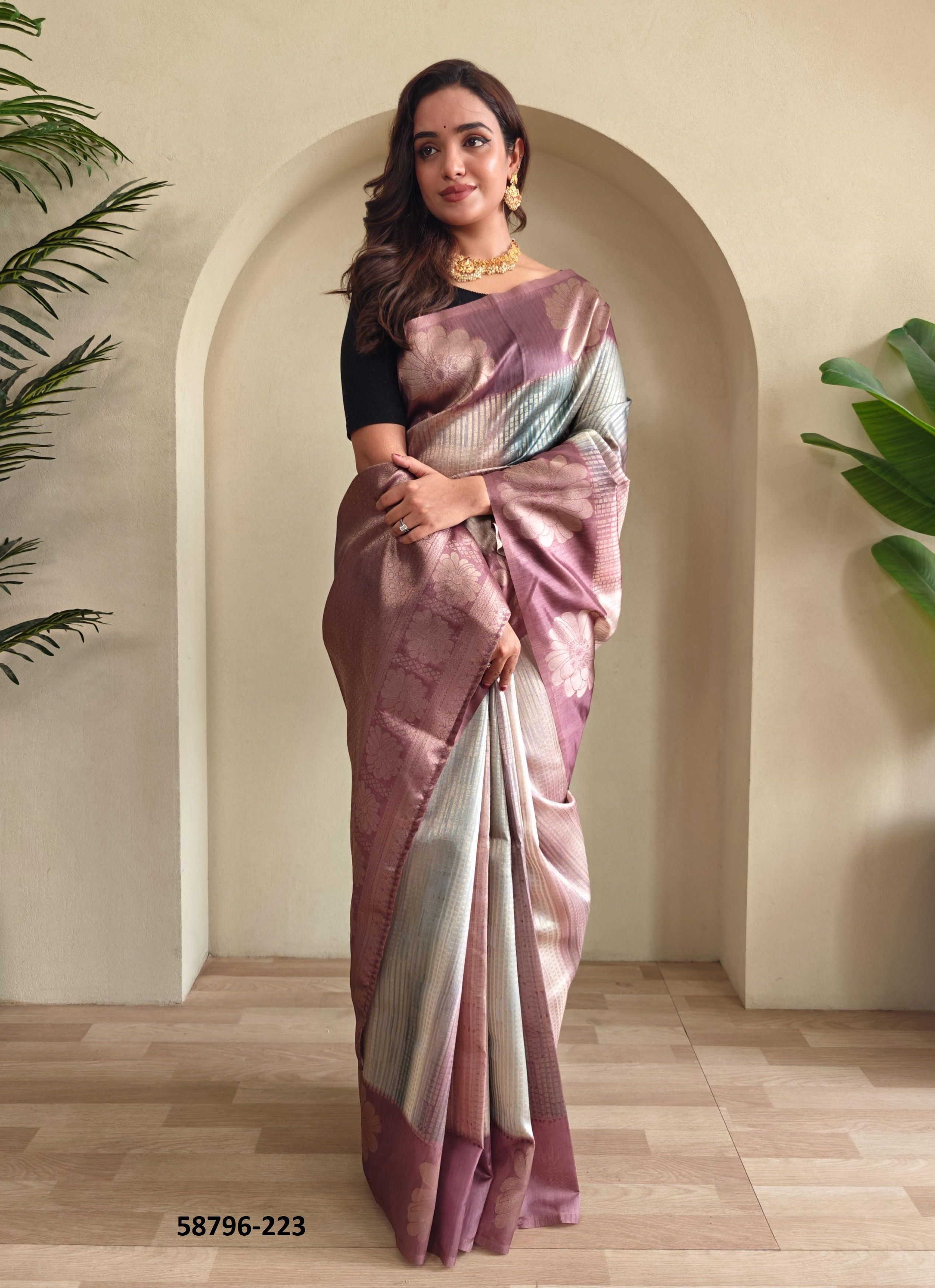 MORVI - Catalog # 58796 (Set of 6 Sarees) by Brand DESI MUSE